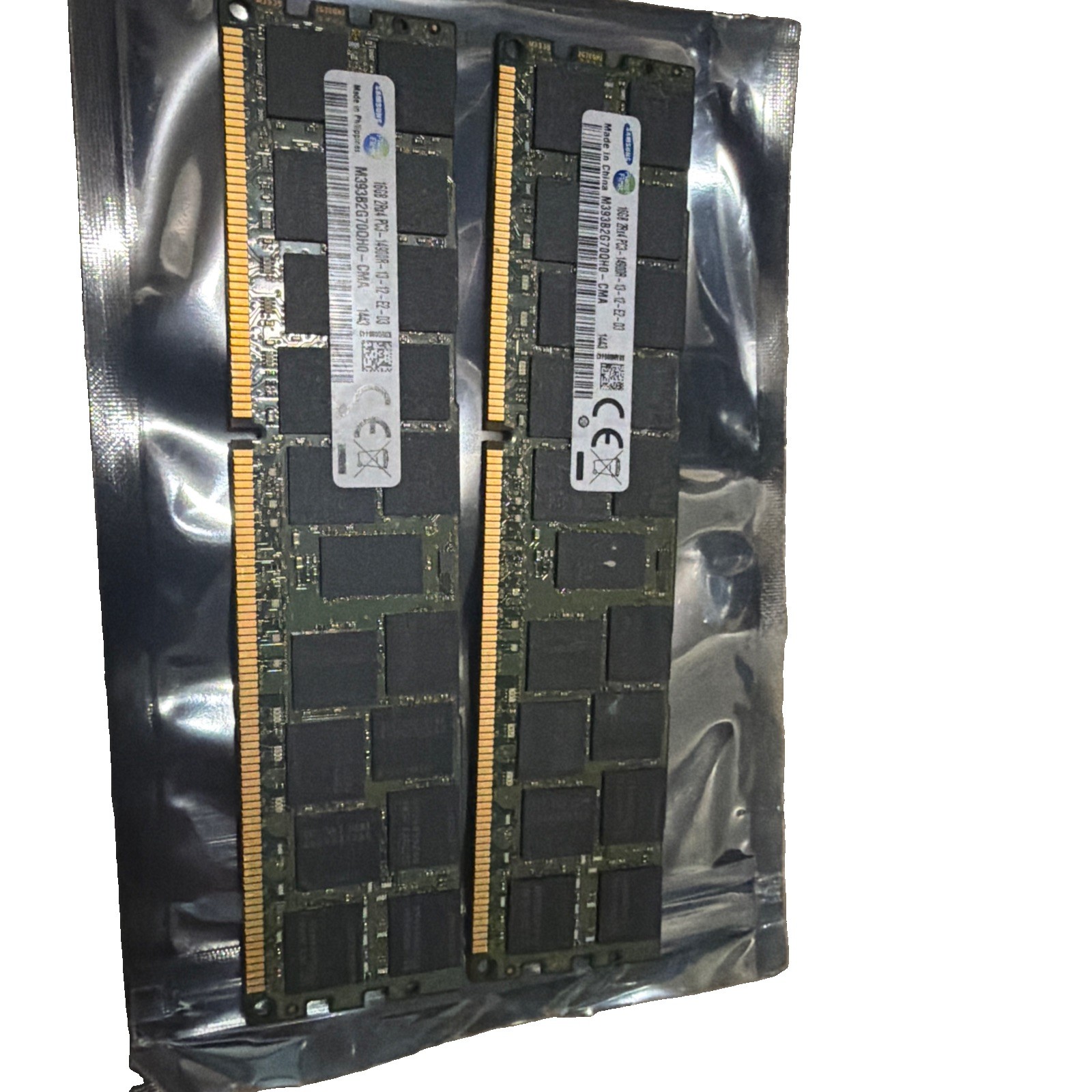 32GB (2x16GB) Samsung M393B2G70QH0 2Rx4 PC3-14900R DDR3-1866 ECC Reg Server RAM 32GB (2x16GB) Samsung M393B2G70QH0 2Rx4 PC3-14900R DDR3-1866 ECC Reg Server RAM