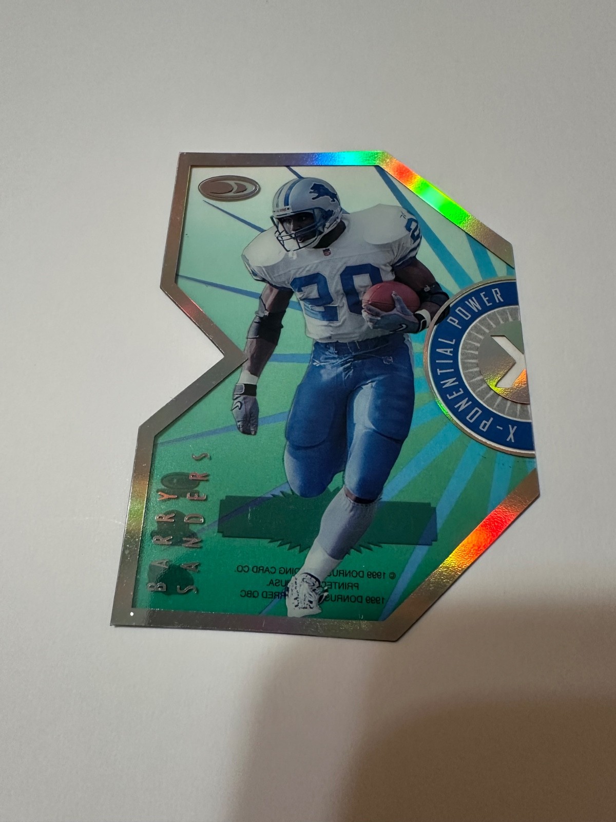 BARRY SANDERS 1999 Donruss QBC “X-Ponential Power” Insert #4a of 10 - #1088/2500