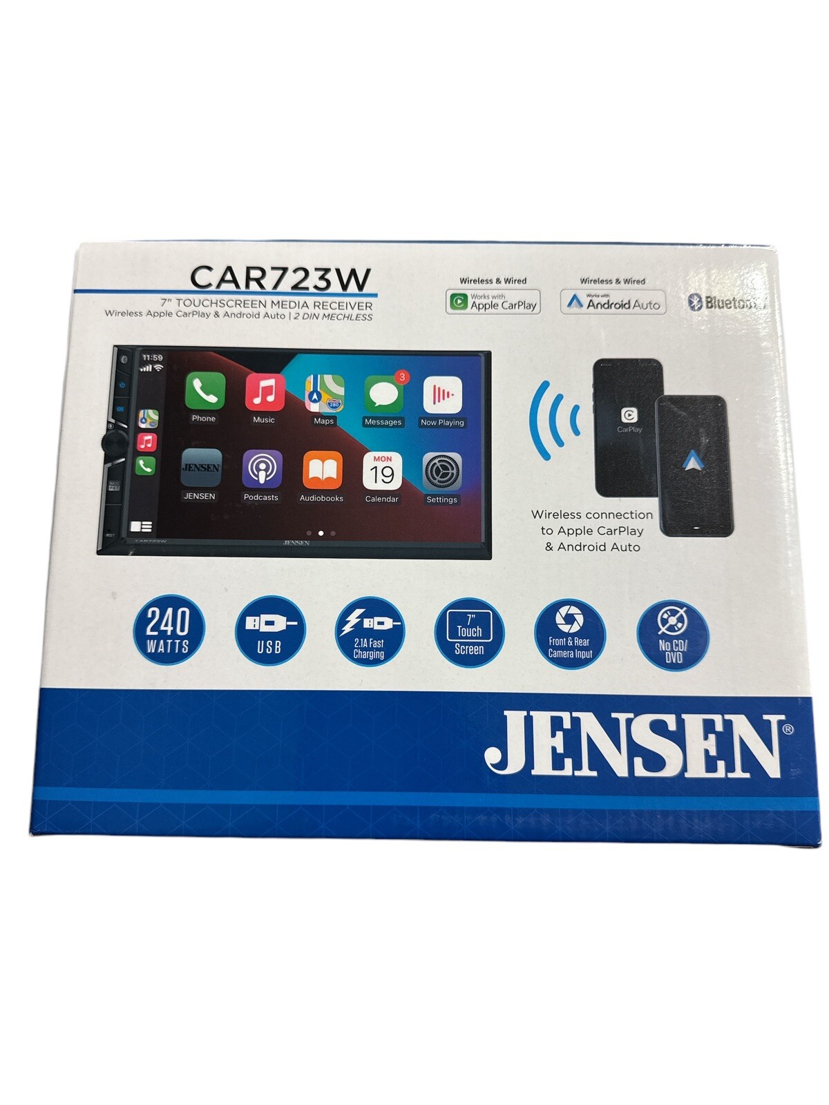 Jensen Android Apple Carplay Car Radio Stereo For 04-16 Ford F150 F250 Lincoln