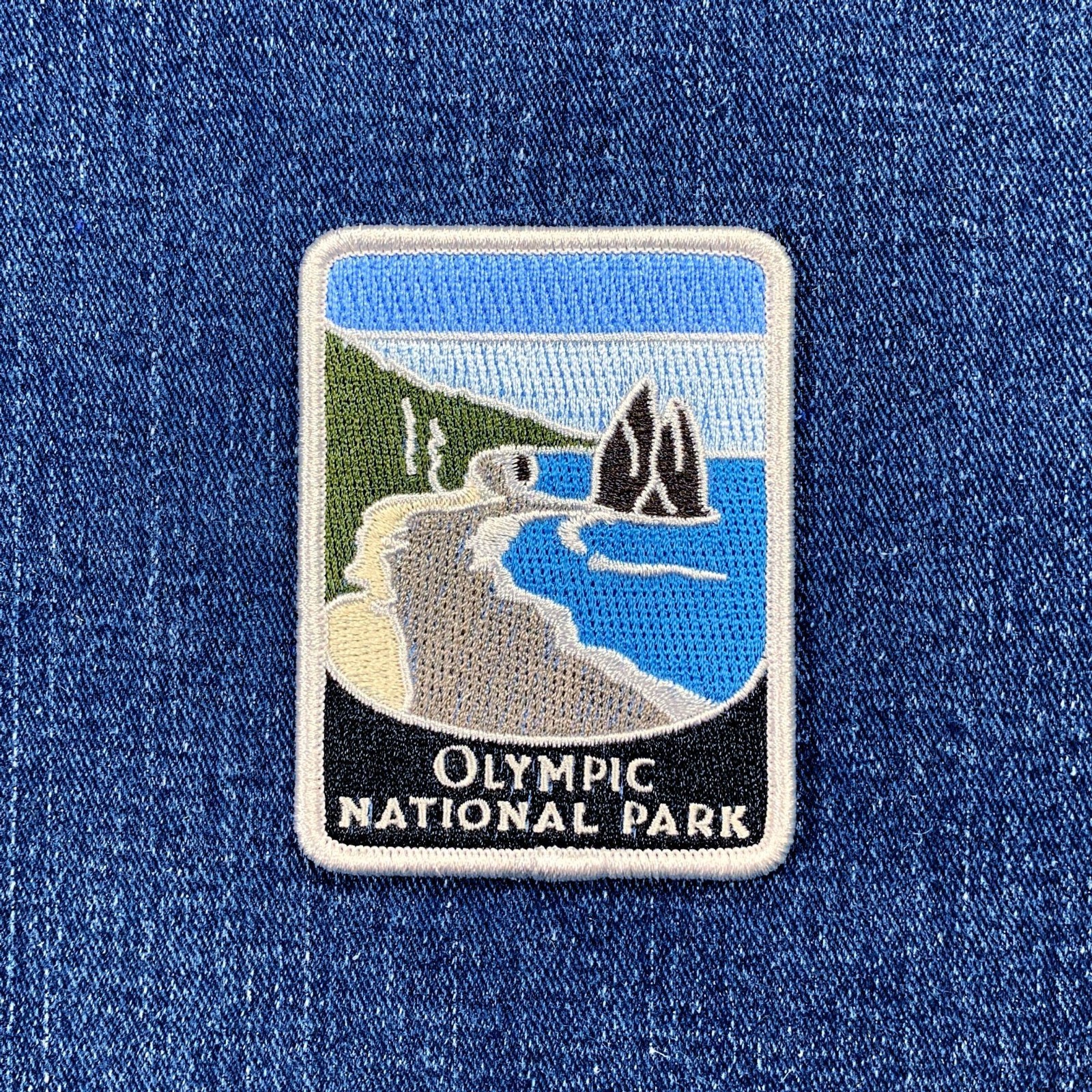 Olympic National Park Patch Embroidered Washington Hiking Souvenir Travel Badge Olympic National Park Patch Embroidered Washington Hiking Souvenir Travel Badge
