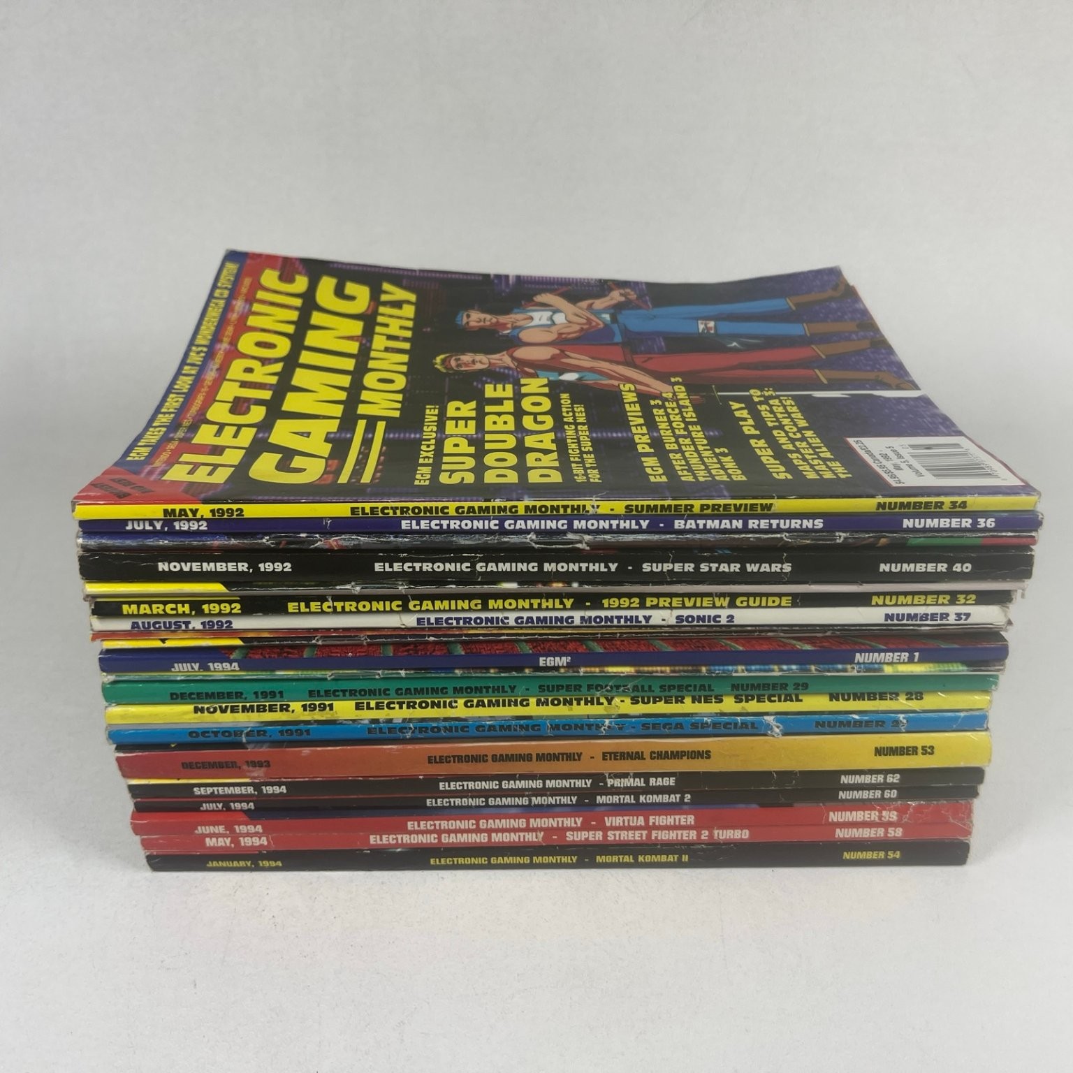 Electronic Gaming Monthly EGM Magazine Lot 19 Issues 1991-1994 Super Double