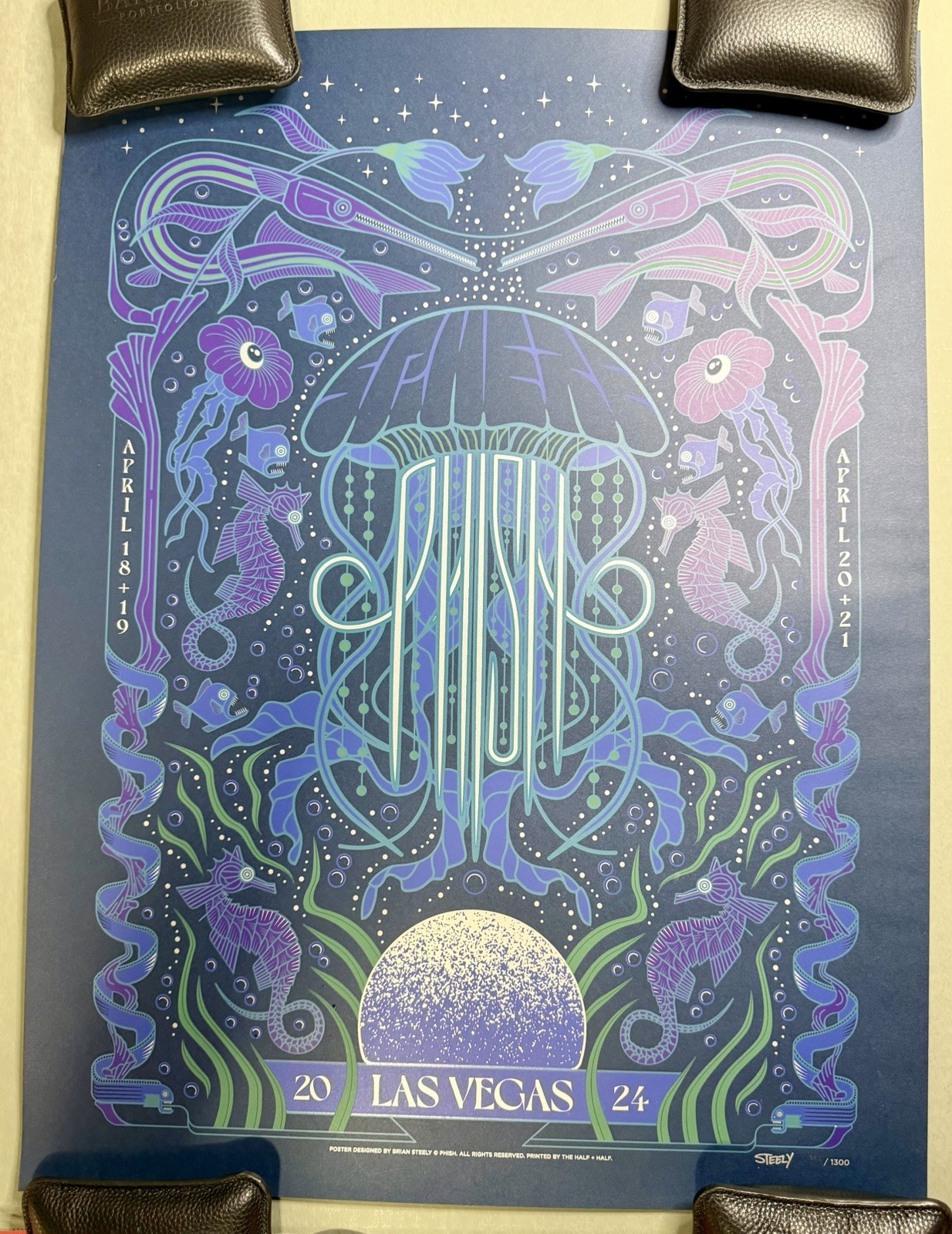 Phish The Sphere Las Vegas NV 2024 Official Show Poster Steely Signed SE/1300🐠