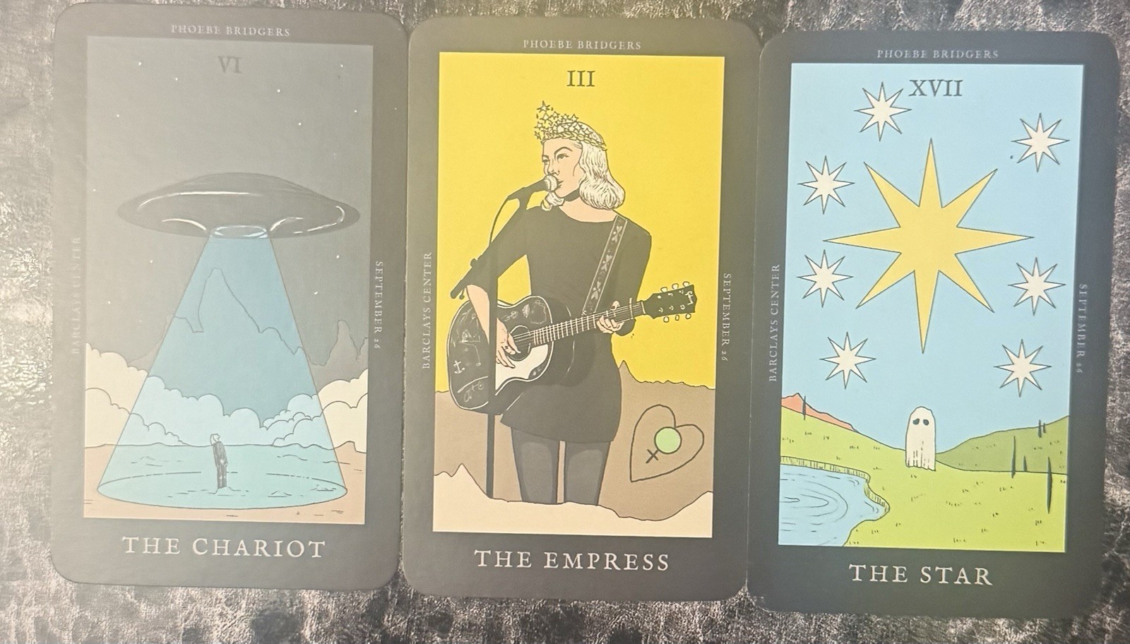 Phoebe Bridgers Lost Weekend 9/26 Brooklyn Night 3 Tarot Cards Barclays Center