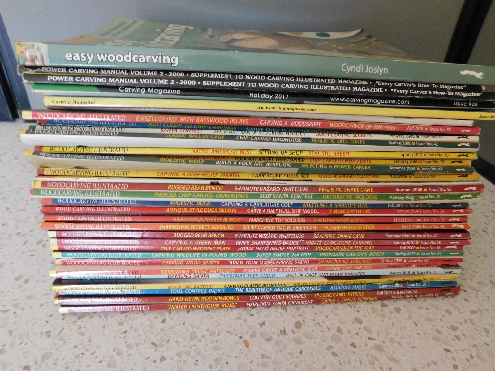 Lot 33 2007-2018 Various Wood Carving & Wood Carving Illustrated Magazines, 3/61