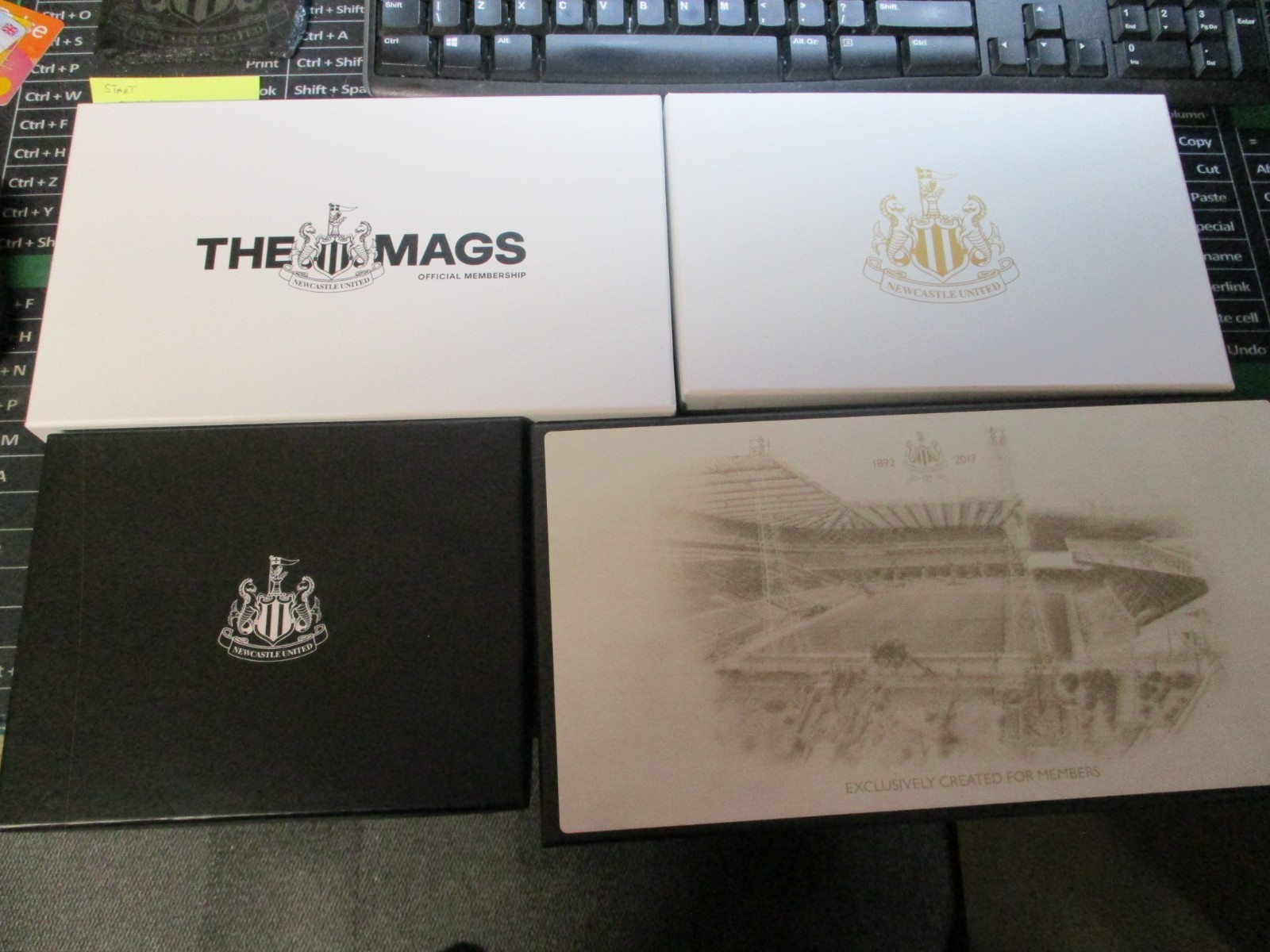 Newcastle United Members Only Gift Packs X4