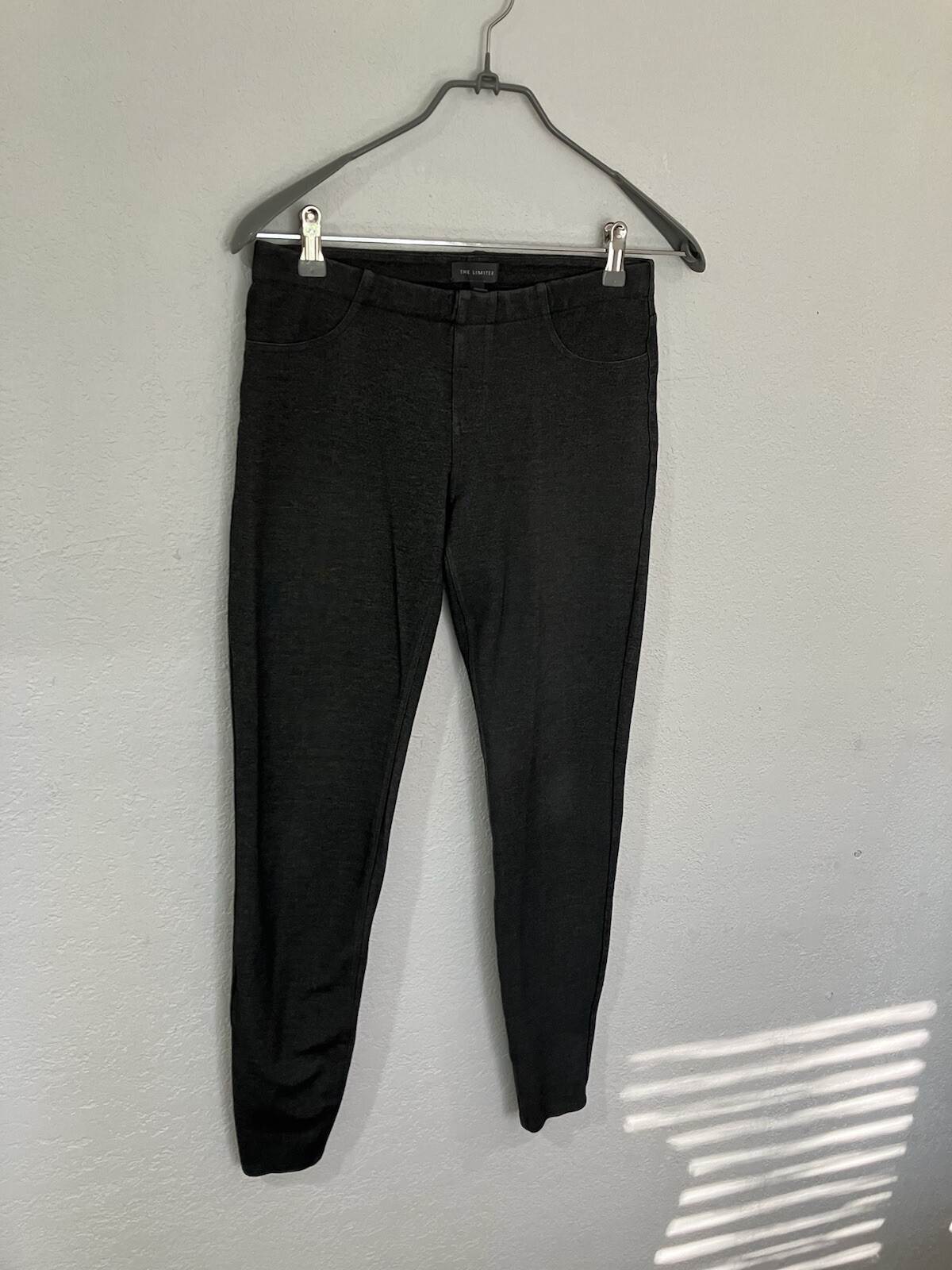 The Limited Women’s Small Grey Pants Pull On & Stretchy Skinny Work EUC A7