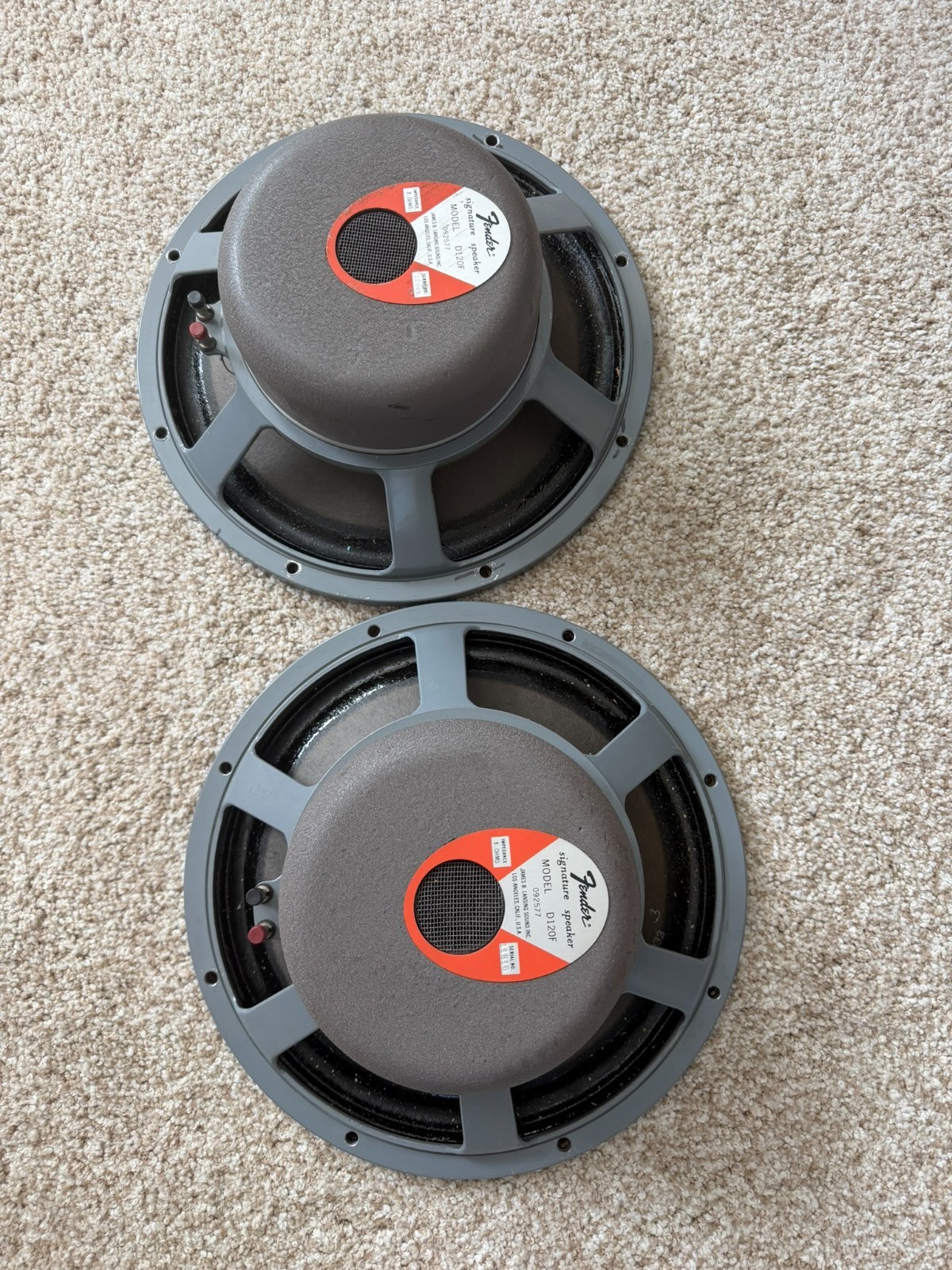 Vintage Fender D120F Speaker Drivers (pair)