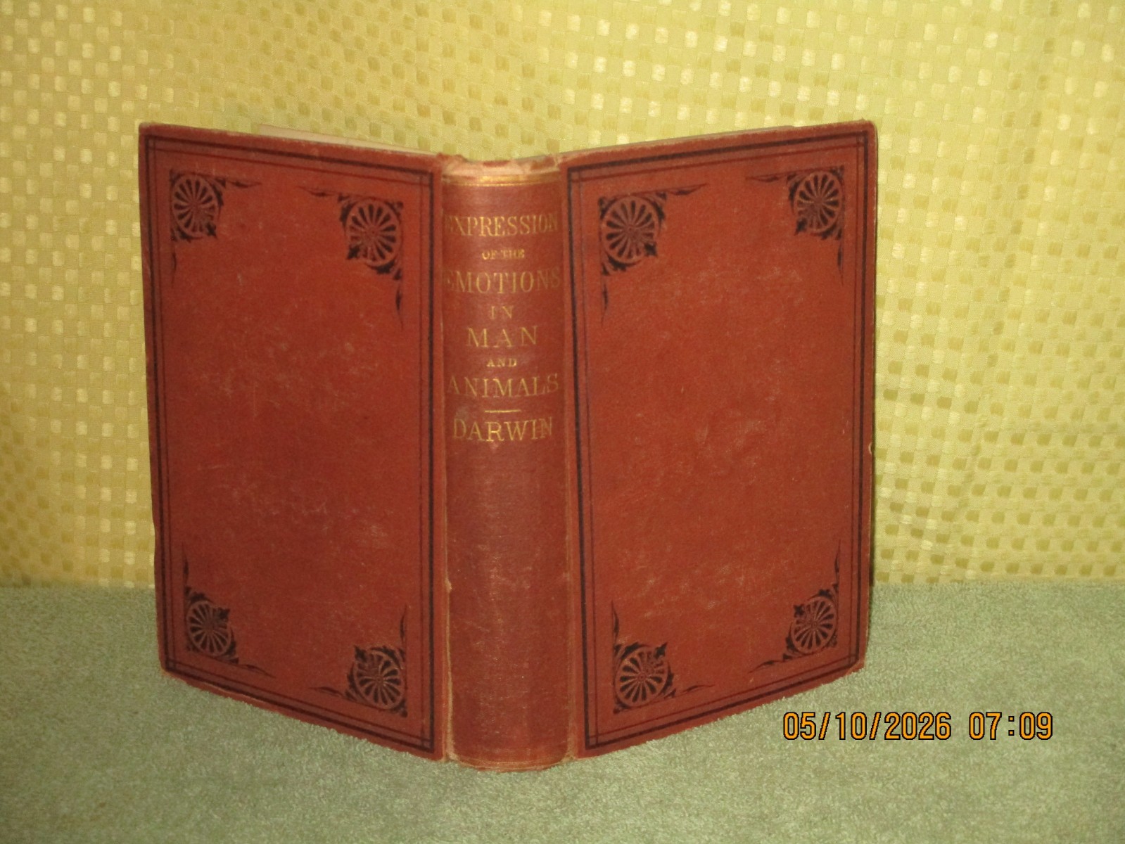 Charles Darwin The Expression of the Emotions 1873 Vintage