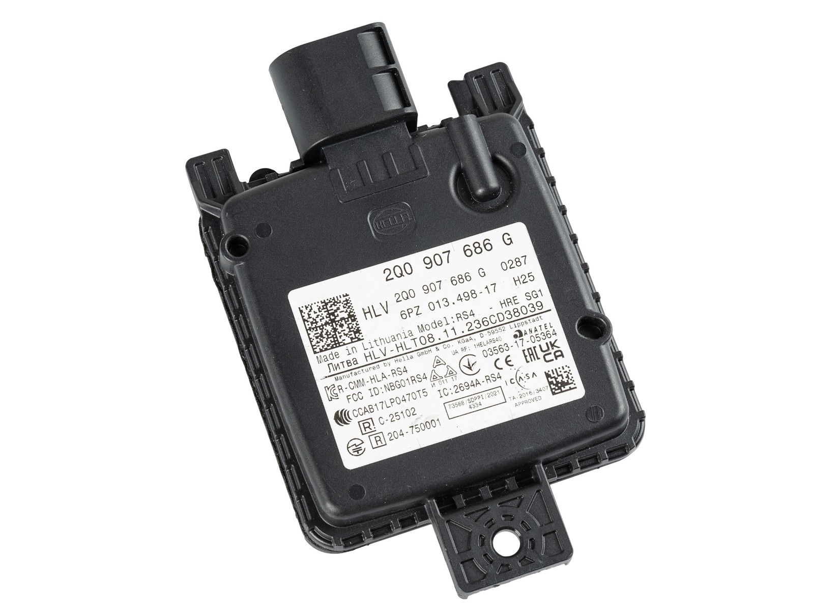 Hella Control unit for lane change assist fits VAG 2Q0907686G 2Q0-907-686-G Hella Control unit for lane change assist fits VAG 2Q0907686G 2Q0-907-686-G