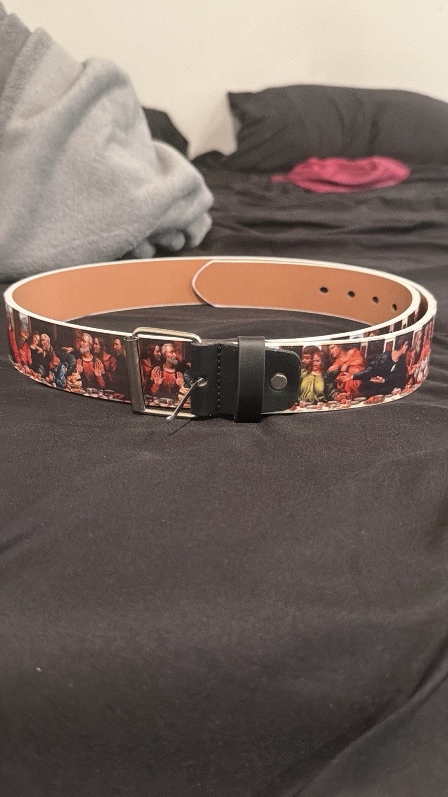 y2k style last supper jesus belt  one size