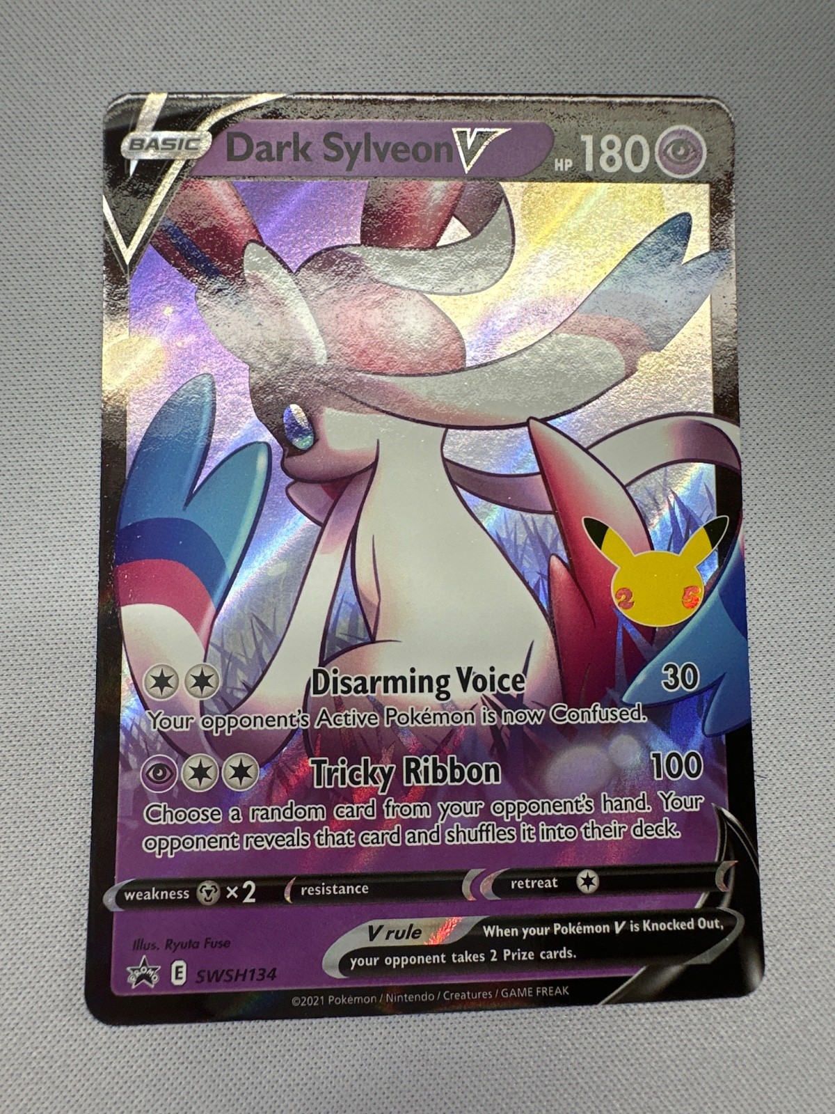 Dark Sylveon V SWSH134 Holo Promo Sword & Shield Promo Pokemon LP Dark Sylveon V SWSH134 Holo Promo Sword & Shield Promo Pokemon LP