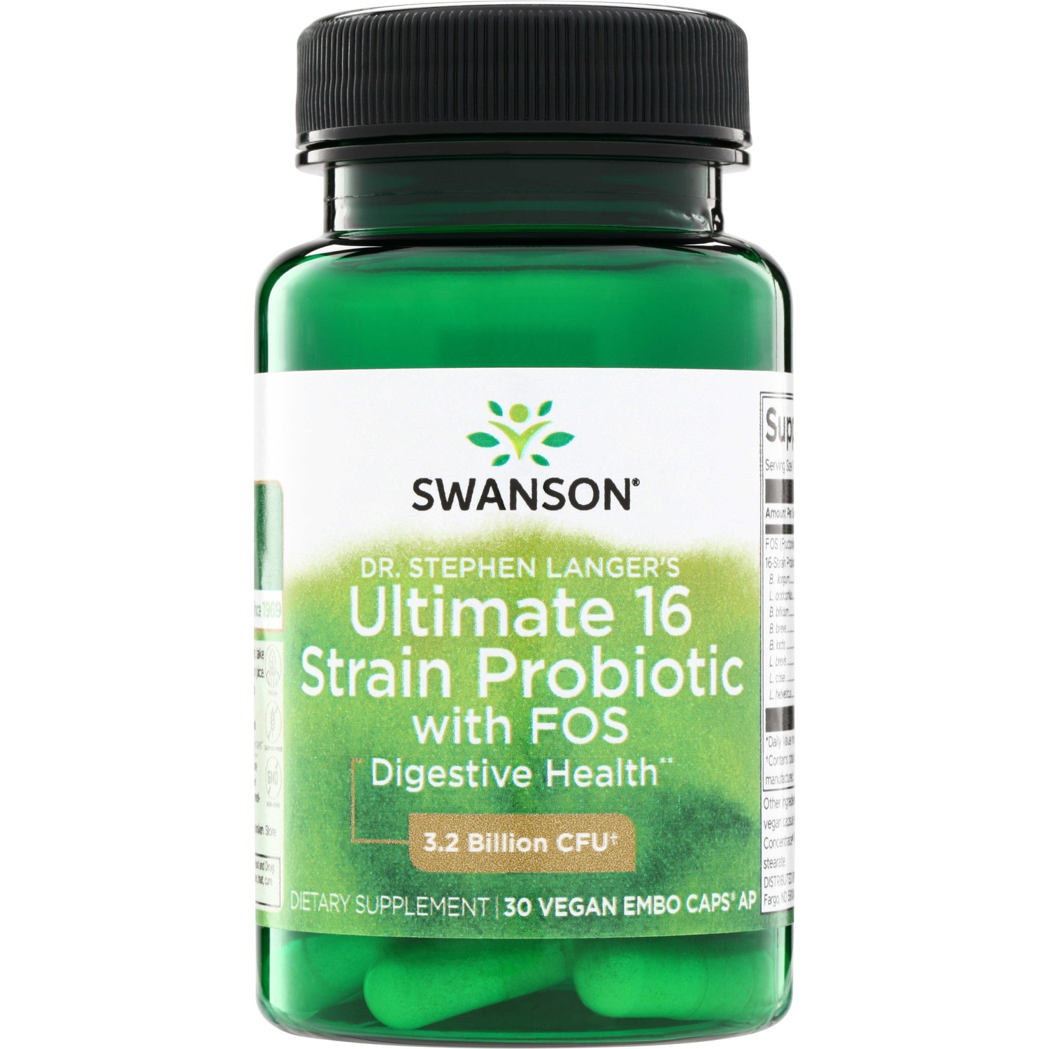 Swanson Dr. Stephen Langer's Ultimate 16 Strain Probiotic with Fos Swanson Dr. Stephen Langer's Ultimate 16 Strain Probiotic with Fos