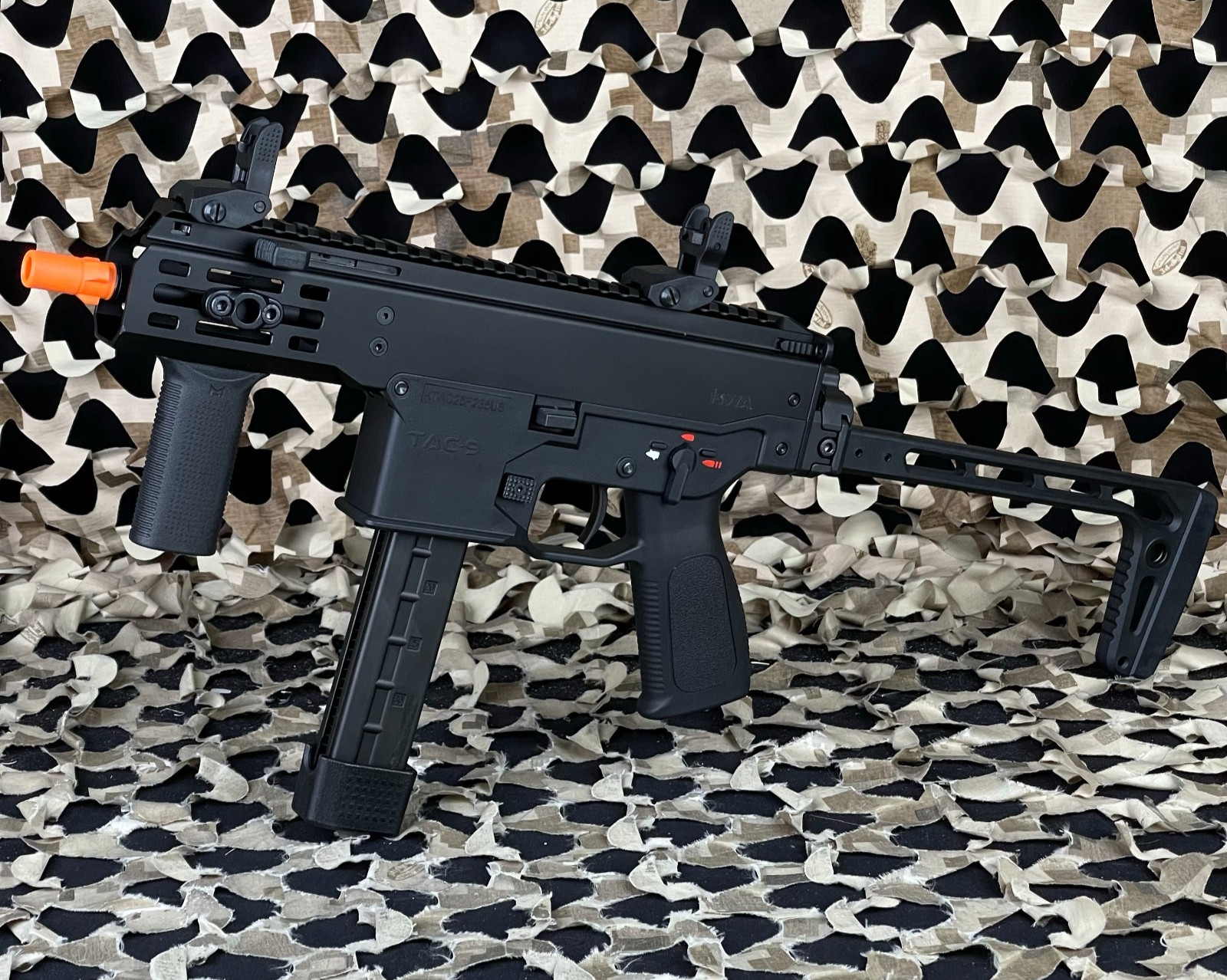 NEW KWA TAC-9 Gas Blowback Airsoft SMG - Black (102-00920)