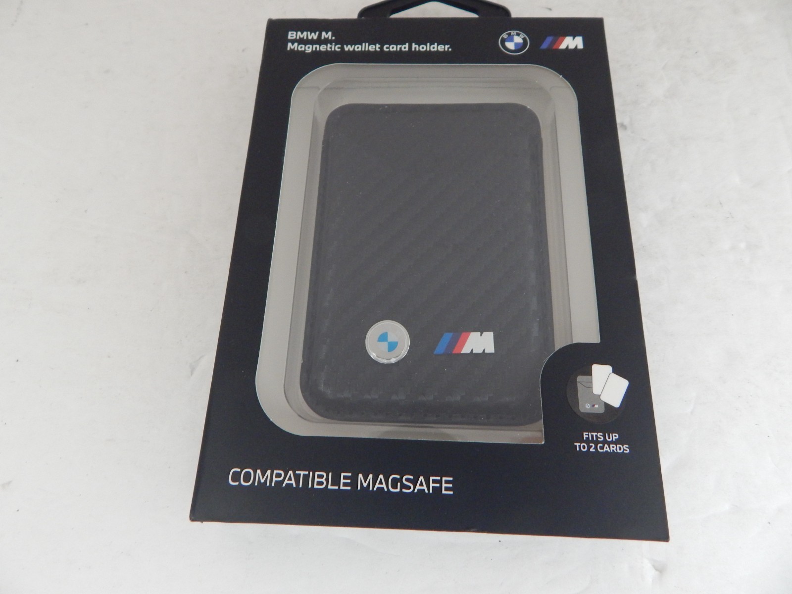Genuine BMW Magnetic Wallet Card Holder With 2 Card Slots Black New