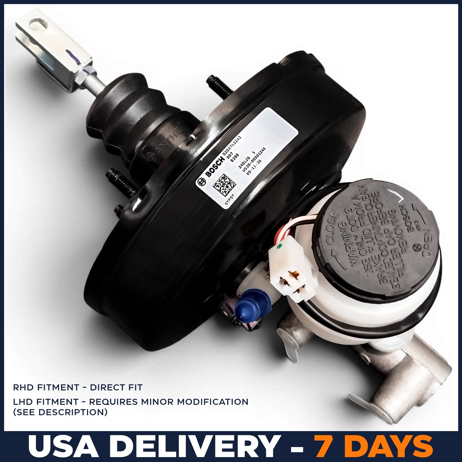 Power Brake Vacuum Booster With Master Cylinder For Suzuki Samurai SJ413