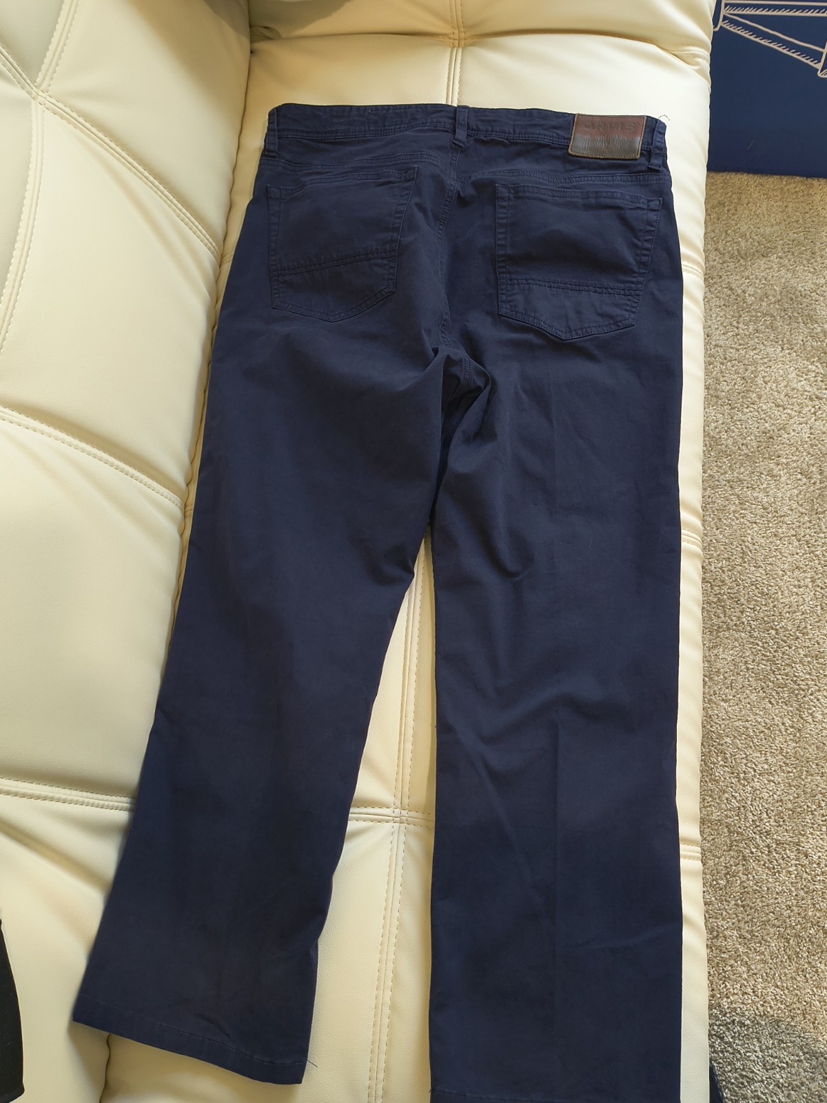 Orvis Five Pocket Blue Cotton Twill Pants 32\ Orvis Five Pocket Blue Cotton Twill Pants 32\