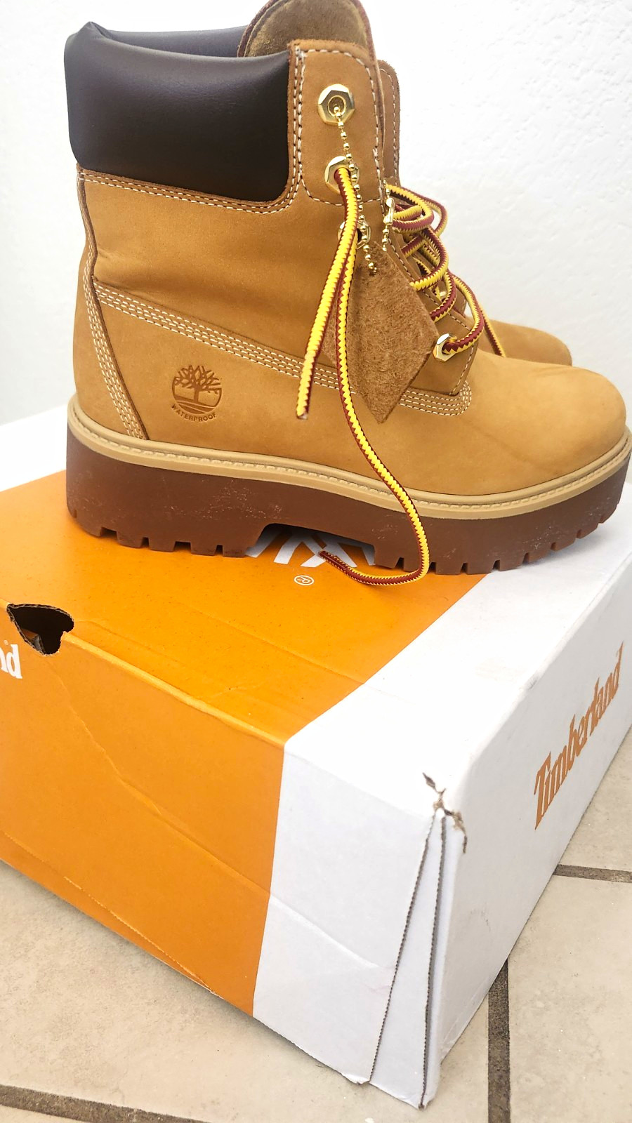 Timberland Men\'s Waterproof Leather Lace-Up Ankle Boots Wheat/Brown US 9 Timberland Men\'s Waterproof Leather Lace-Up Ankle Boots Wheat/Brown US 9