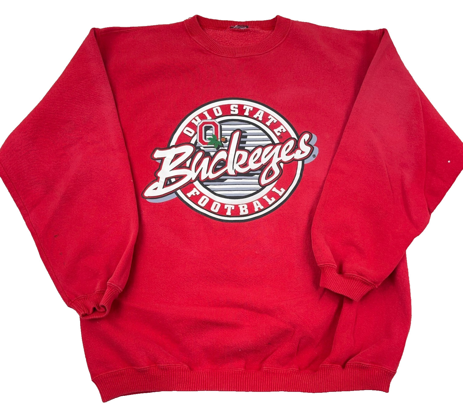 Vintage Ohio State Buckeyes Sweatshirt Men Large Red Crewneck Sweater 90s Y2K B*