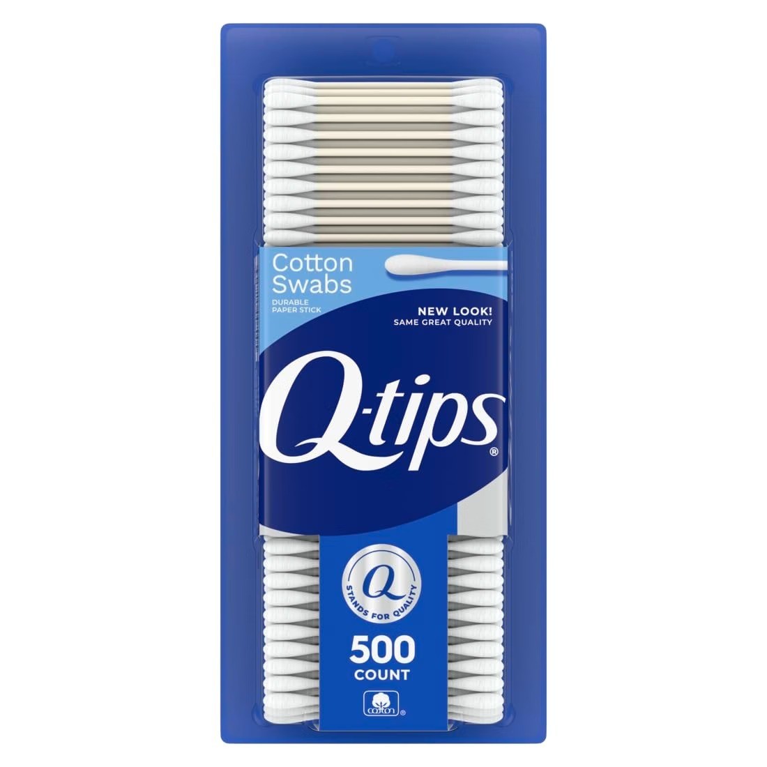 Q-tips Cotton Swabs, Original, For Home, First Aid and Beauty, 100% Cotton, 500