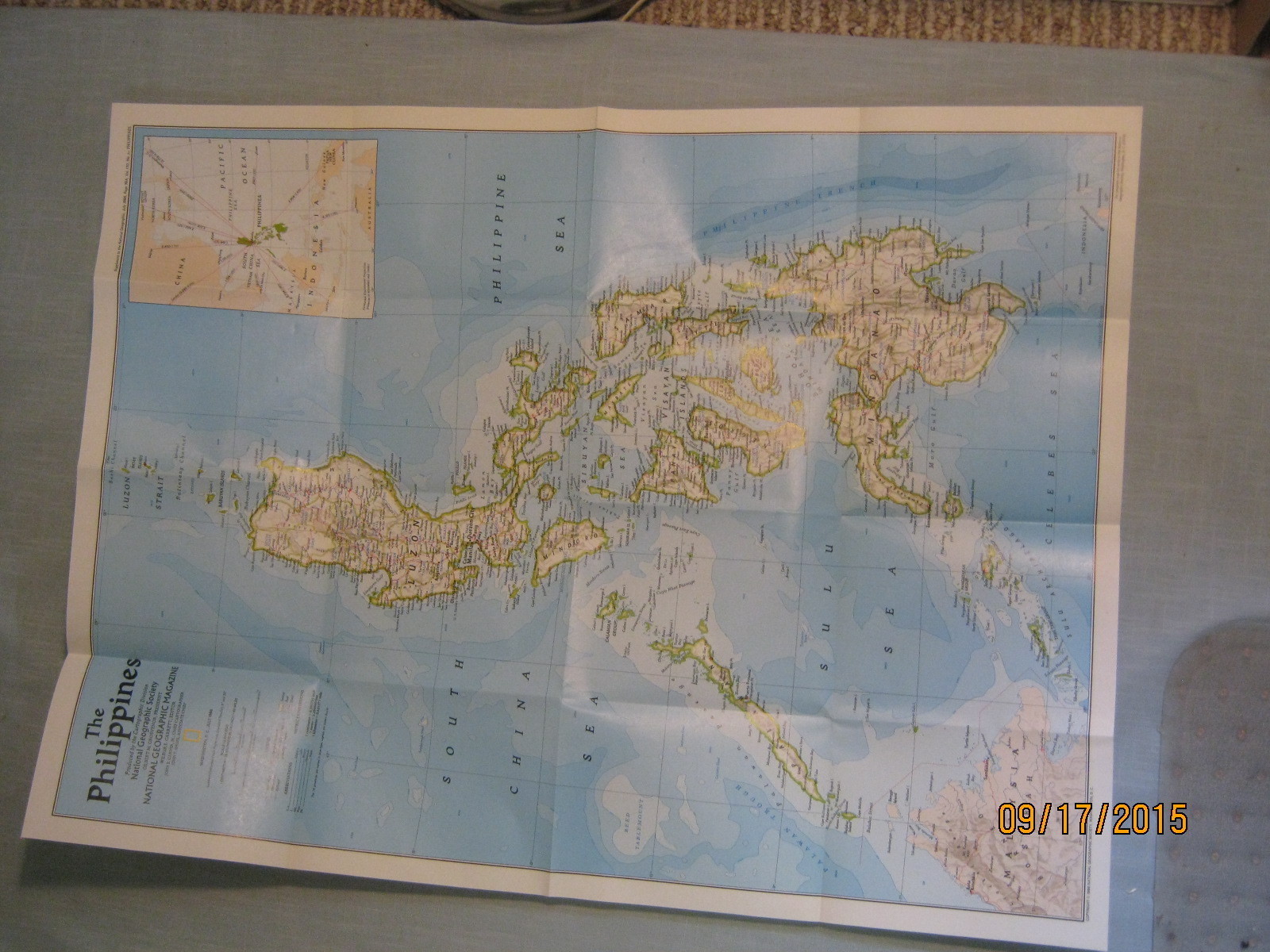 THE HISTORY OF THE PHILIPPINES MAP July 1986 National Geographic