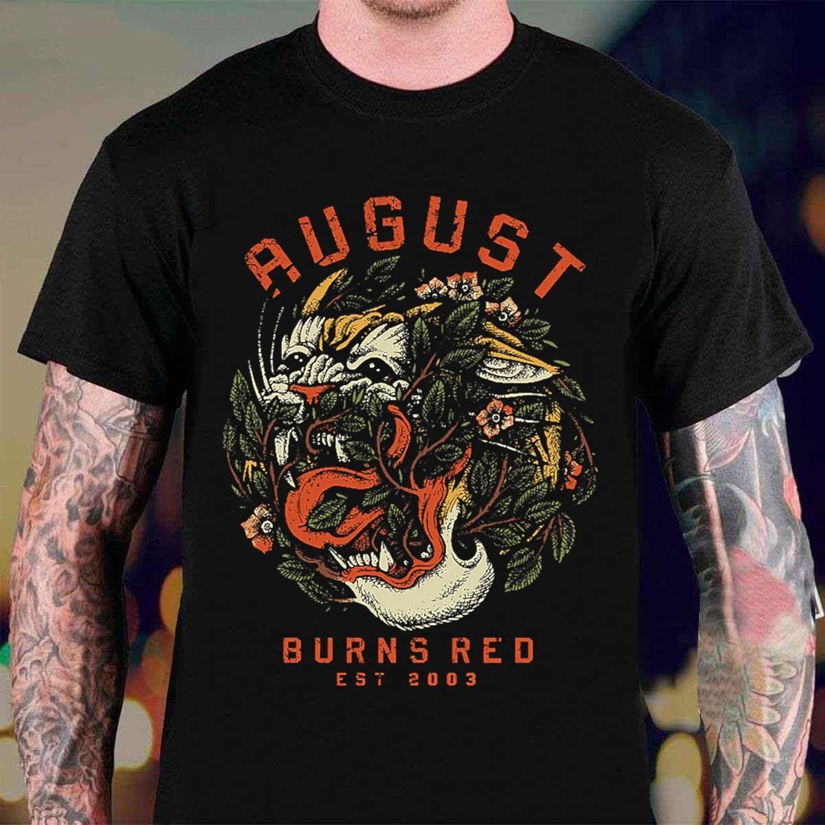 Vintage August Burns Red Black Heavy Cotton All Size Shirt