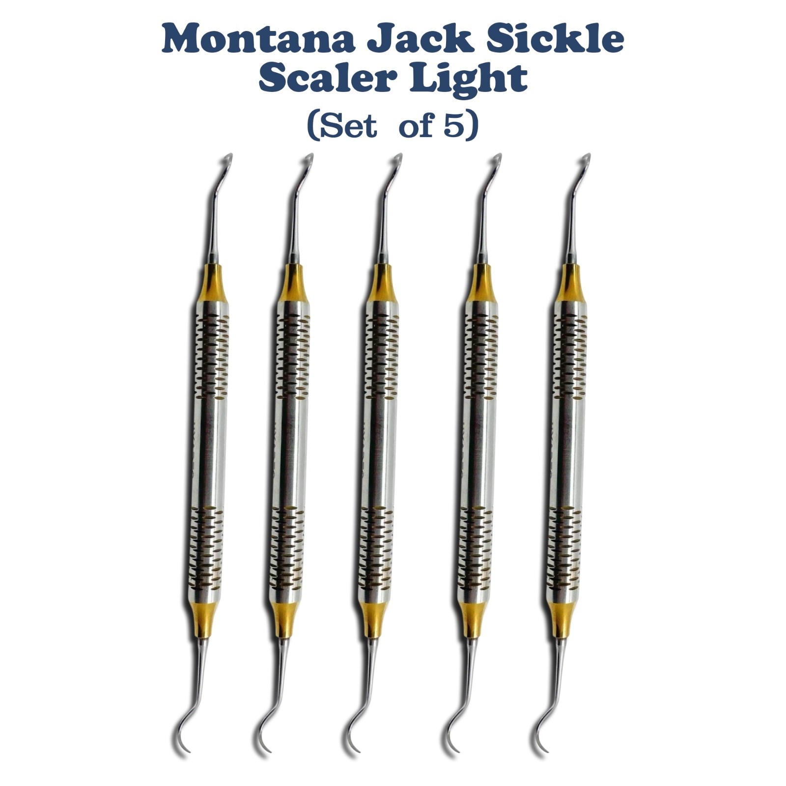 5 X Periodontal Montana Jack Sickle Scaler Light Double Ended Dental Instruments 5 X Periodontal Montana Jack Sickle Scaler Light Double Ended Dental Instruments