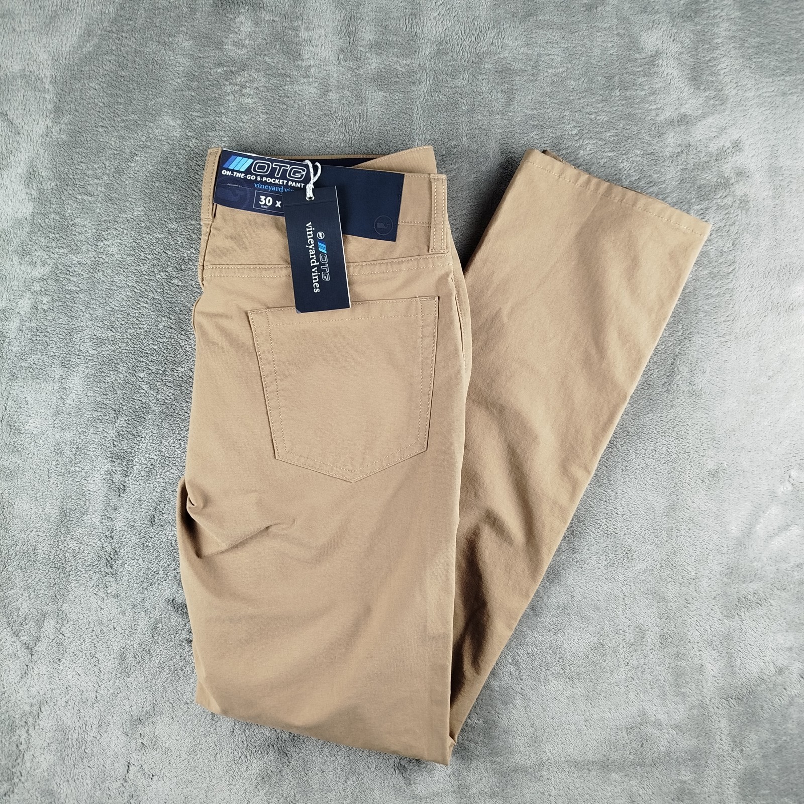 Vineyard Vines Mens OTG Pants 30x32 On The Go Canvas 5 Pocket Khaki Performance Vineyard Vines Mens OTG Pants 30x32 On The Go Canvas 5 Pocket Khaki Performance