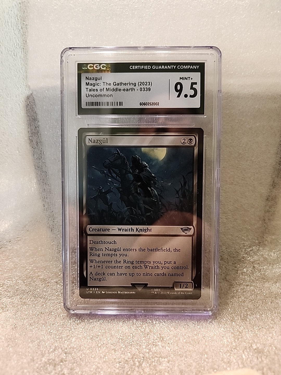 CGC 9.5 Nazgul 0339 MTG LOTR Uncommon Tales Of Middle-Earth Lord Of The Rings 