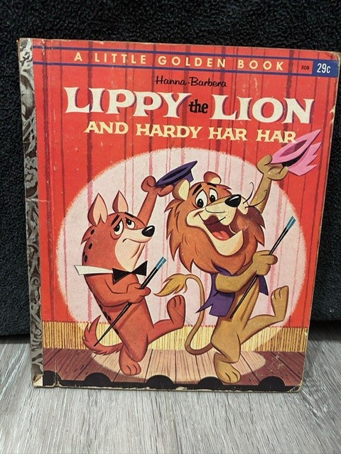 Vintage 1963 Lippy the Lion and Hardy Har Har, Hanna Barbera, Little Golden Book Vintage 1963 Lippy the Lion and Hardy Har Har, Hanna Barbera, Little Golden Book