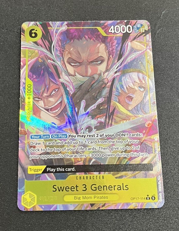 Sweet 3 Generals (Alternate Art) OP17-114 The World\'s Strongest Warriors Foil