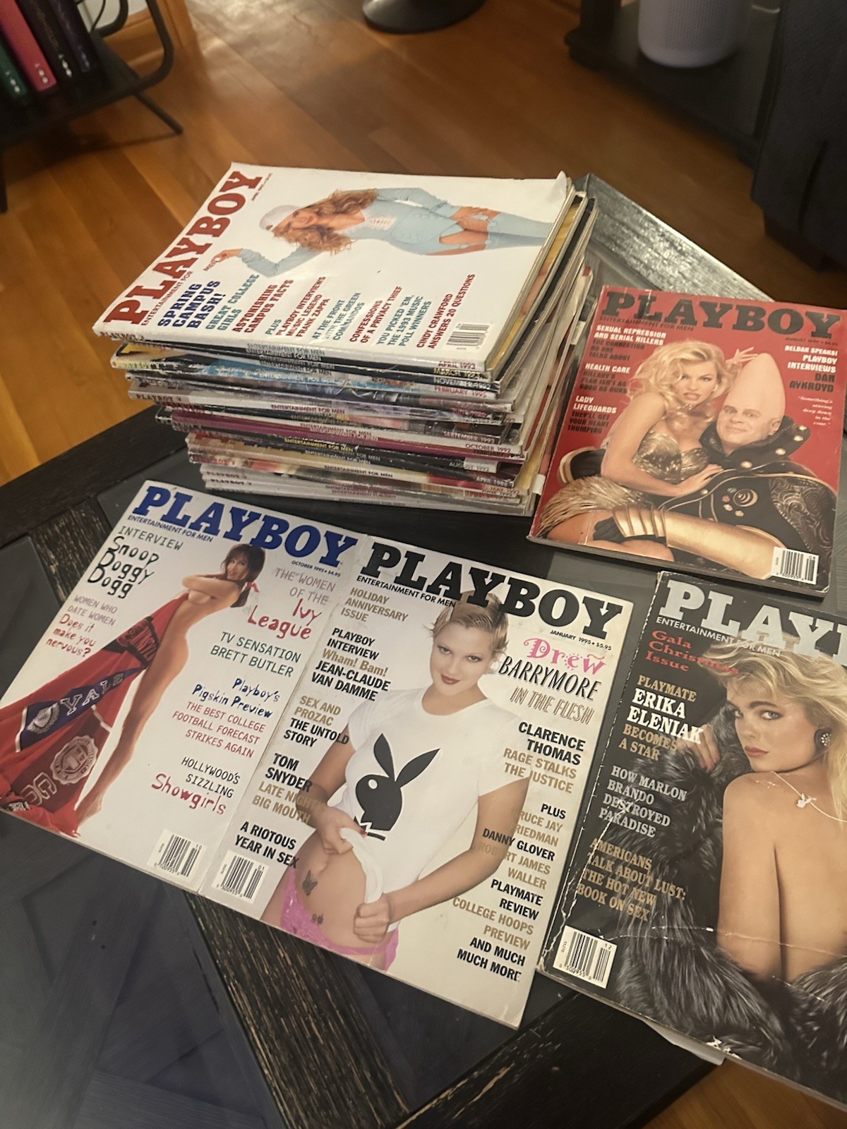 Vintage 1980s-1990s Playboy magazines Centerfolds/Celeb Issues. 40ish Magazines