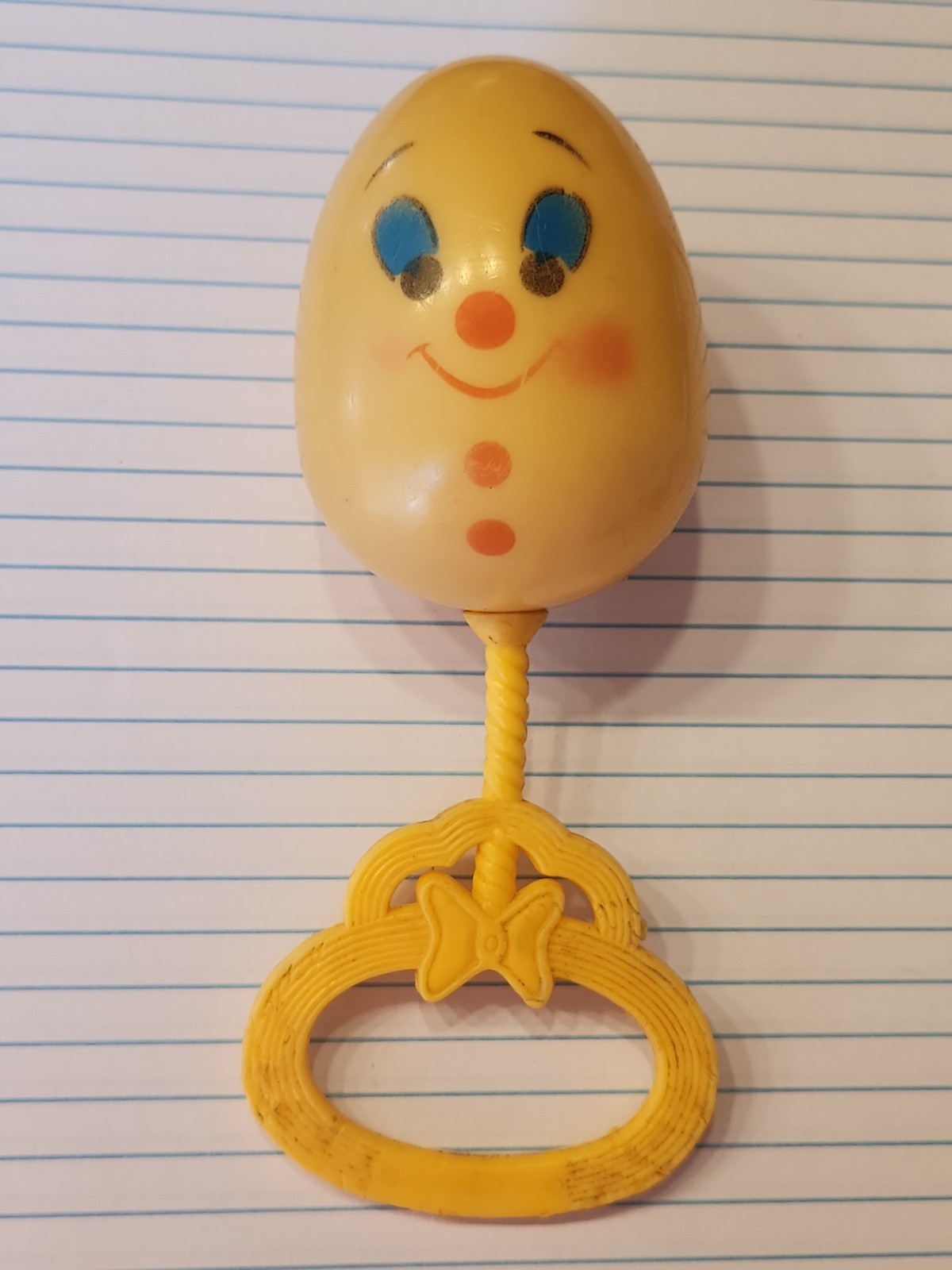 Vintage Stahlwood Humpty Dumpty Egg Rattle. Vintage Stahlwood Humpty Dumpty Egg Rattle.