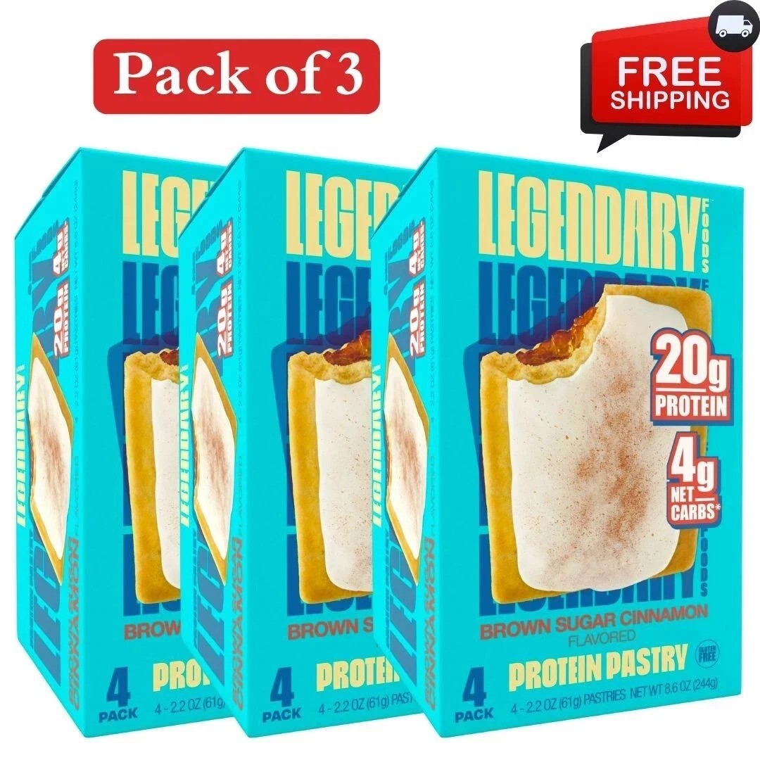 Legendary Foods Protein Pastry - Brown Sugar Cinnamon 12 Pack (3 box) Legendary Foods Protein Pastry - Brown Sugar Cinnamon 12 Pack (3 box)