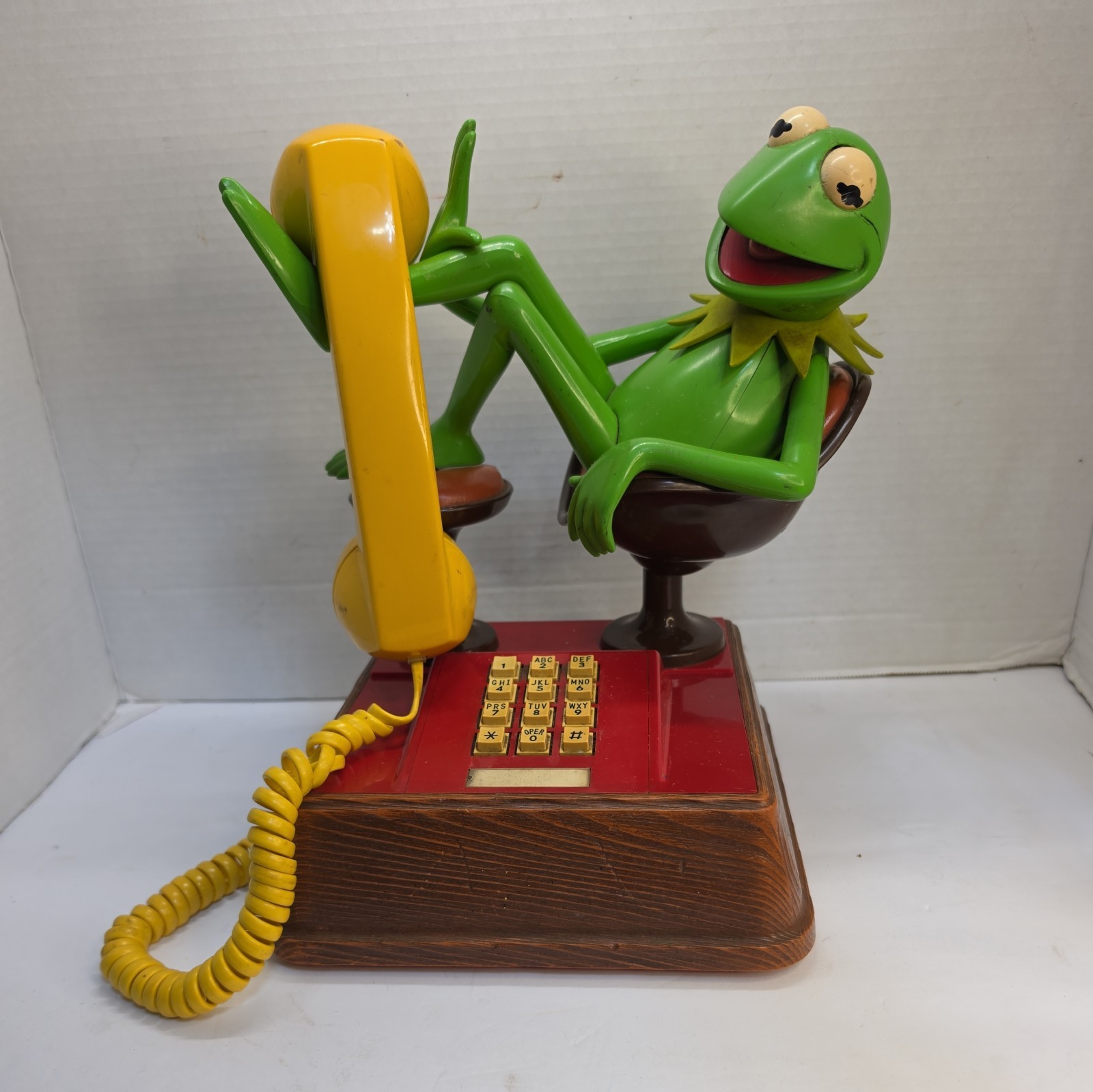 Vintage 1983 Muppet Kermit the Frog Phone TEIF 8030 ATC American Corp Vintage 1983 Muppet Kermit the Frog Phone TEIF 8030 ATC American Corp