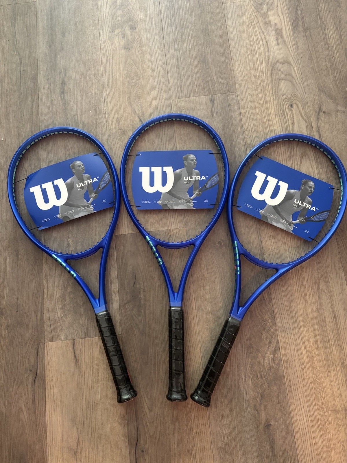 3 Wilson Ultra 100  Tennis Racquet