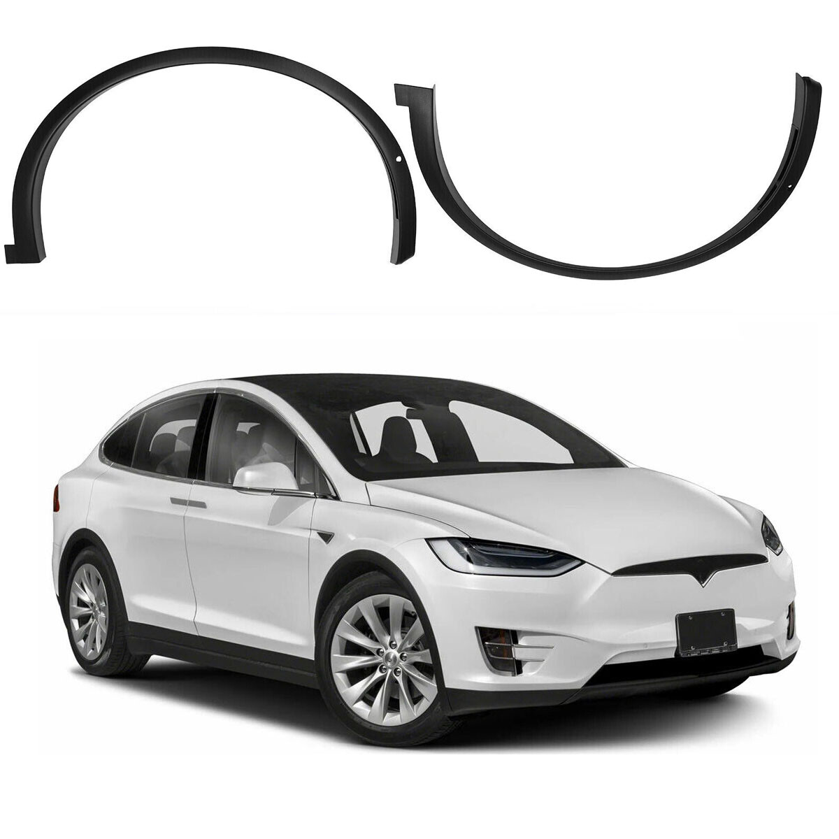 Front Right & Left Fender Wheel Flare Molding Trims Fit For Tesla Model X 16-21