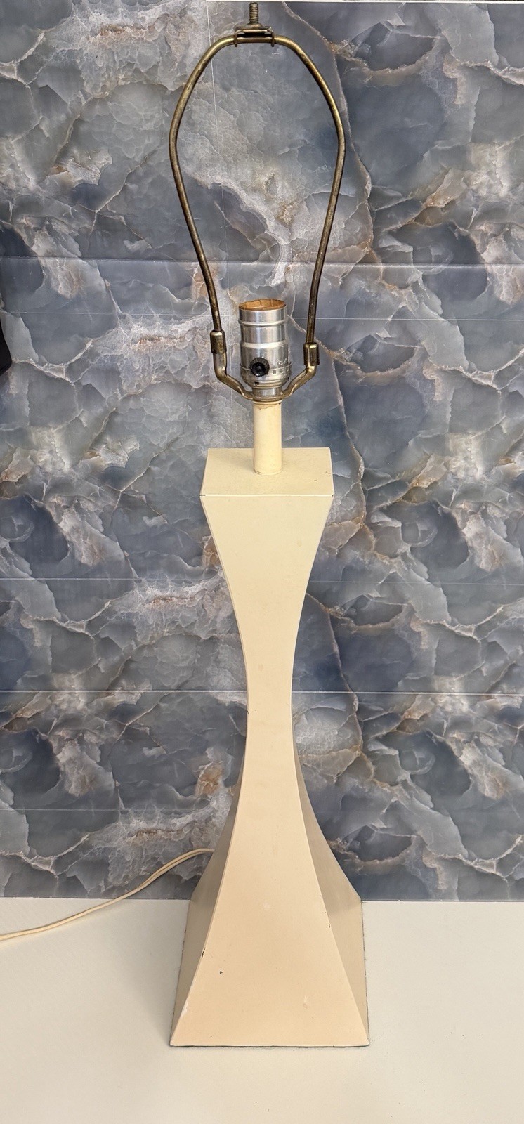 VINTAGE MCM 1960\'S HOURGLASS TABLE LAMP TONY PAUL MUTUAL SUNSET LAMP ART DECOR