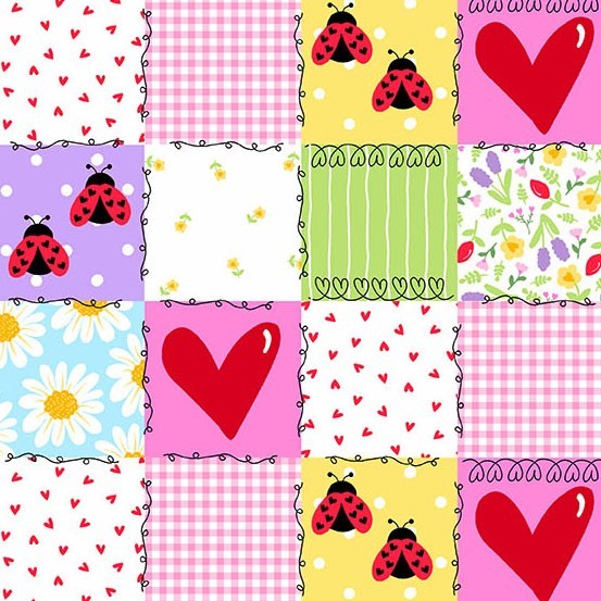 Little Ladies By Andover Fabrics - Blossom Patchwork  #10500-E