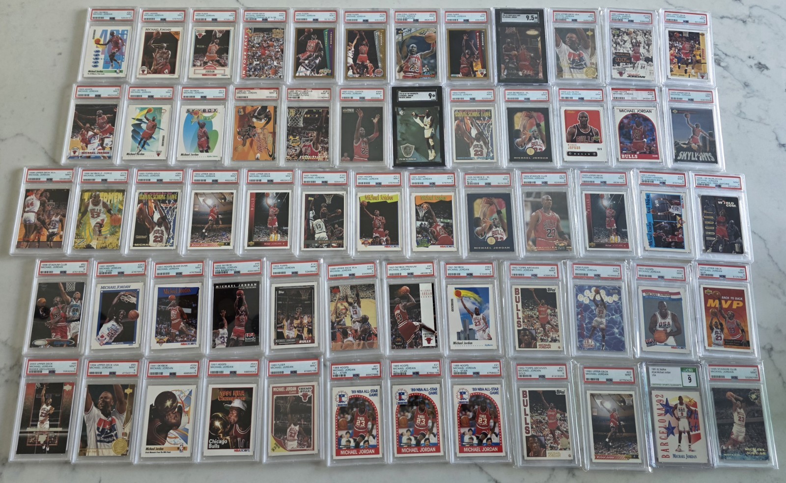 Michael Jordan MASSIVE LOT (61) ALL PSA 9s