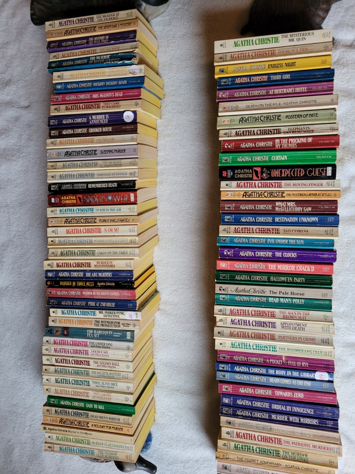 Agatha Christie Vintage Paperback Lot 82 Books Mystery Collection Poirot Marple