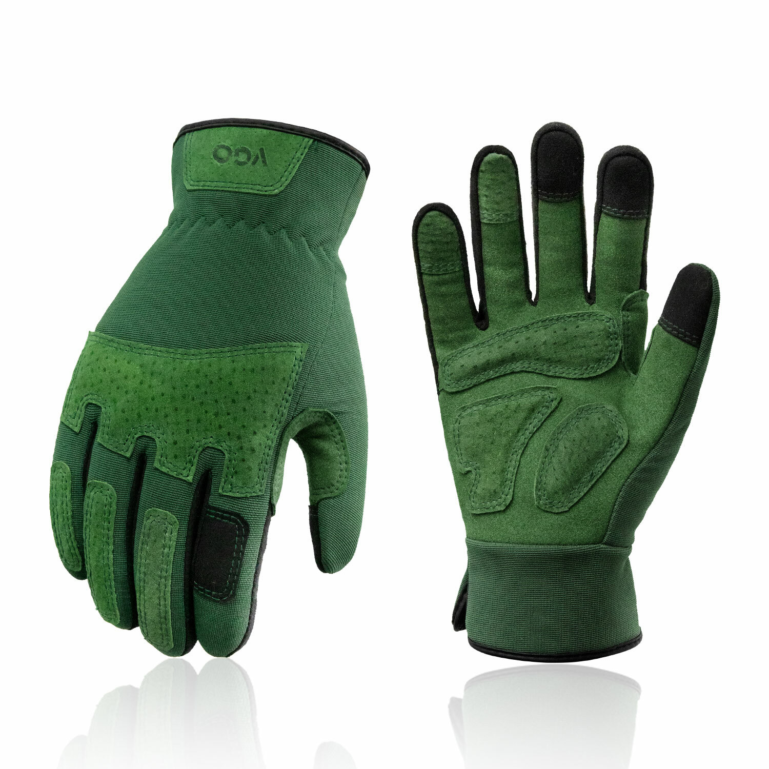 Vgo 1Pair Ladies' Synthetic Leather Gardening Gloves, Work Gloves(SL7471)
