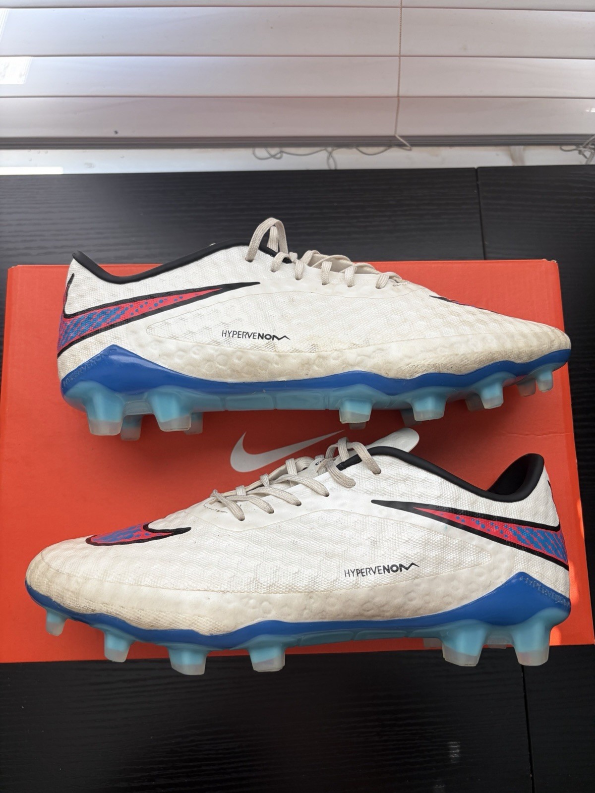 Rare Nike Hypervenom Phantom ACC US Men’s 8.5 White Blue Red Rare Nike Hypervenom Phantom ACC US Men’s 8.5 White Blue Red