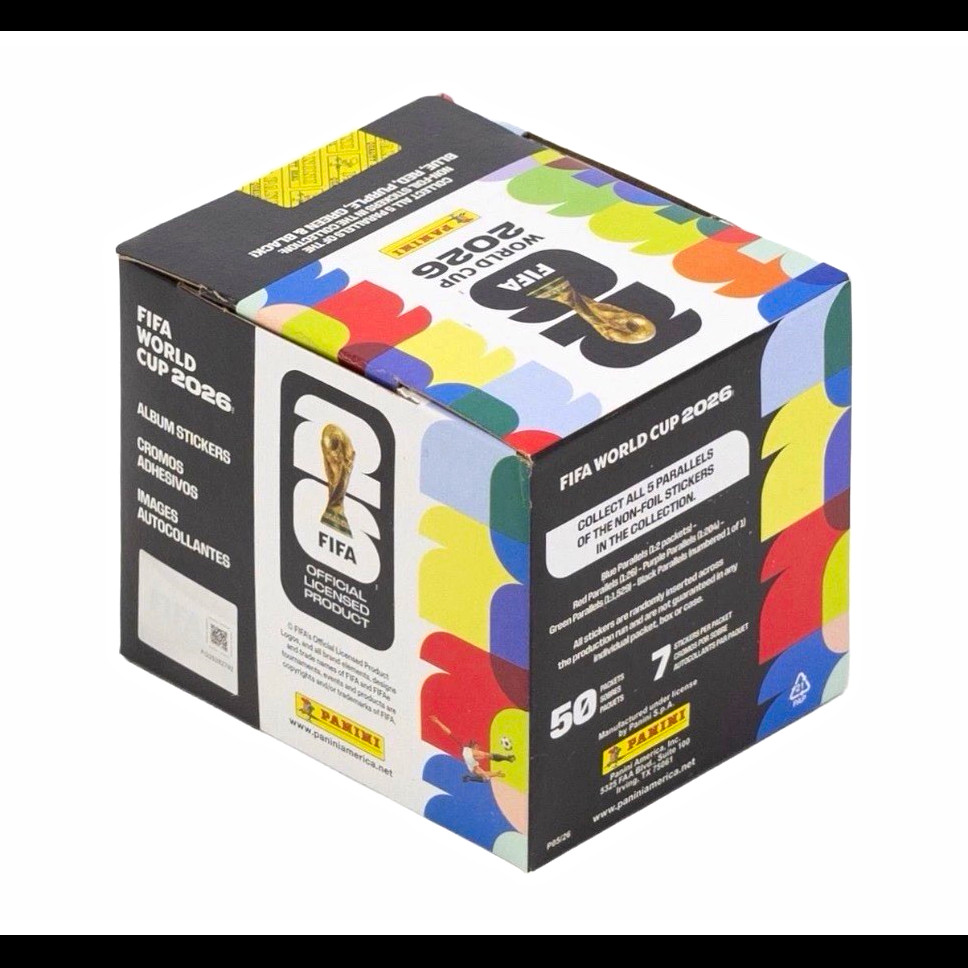 Panini FIFA World Cup 2026 Official Sticker Collection Sealed Box 100 Packs Panini FIFA World Cup 2026 Official Sticker Collection Sealed Box 100 Packs