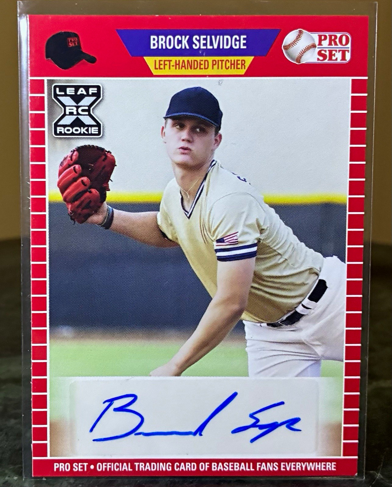 Leaf 2021 Pro Set Baseball Blaster Brock Selvidge RC Auto #PS-BS1 Yankees