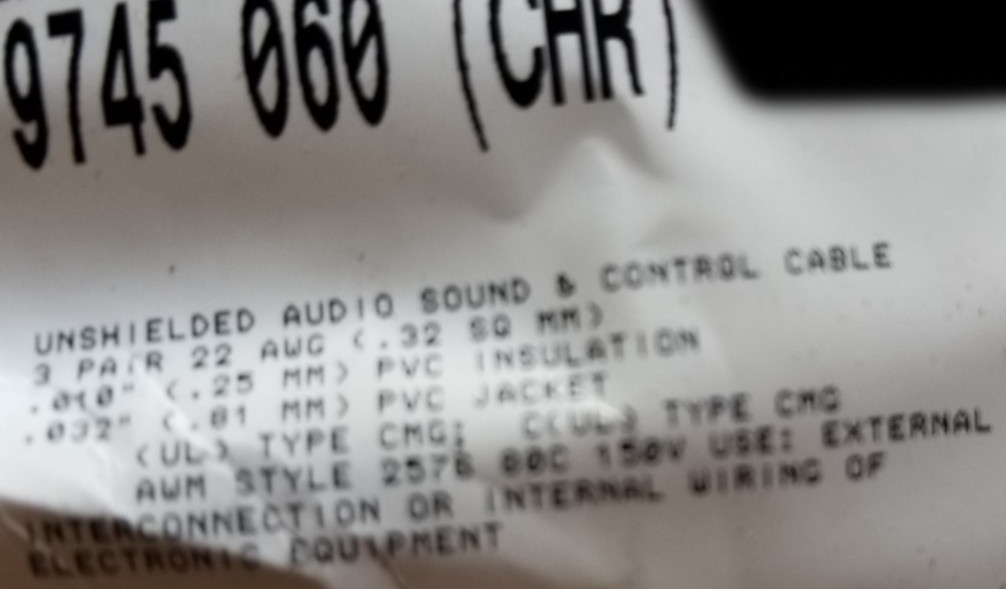 Belden 9745 22/3P Twisted Pair Audio/Instrumentation/Control Cable Gray /100ft