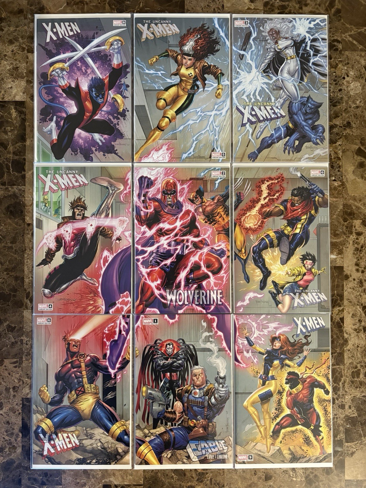 X-MEN [9 PACK] DANGER ROOM SET HOMAGE CONNECTING COVERS EXCLUSIVE TRADE BUNDLE