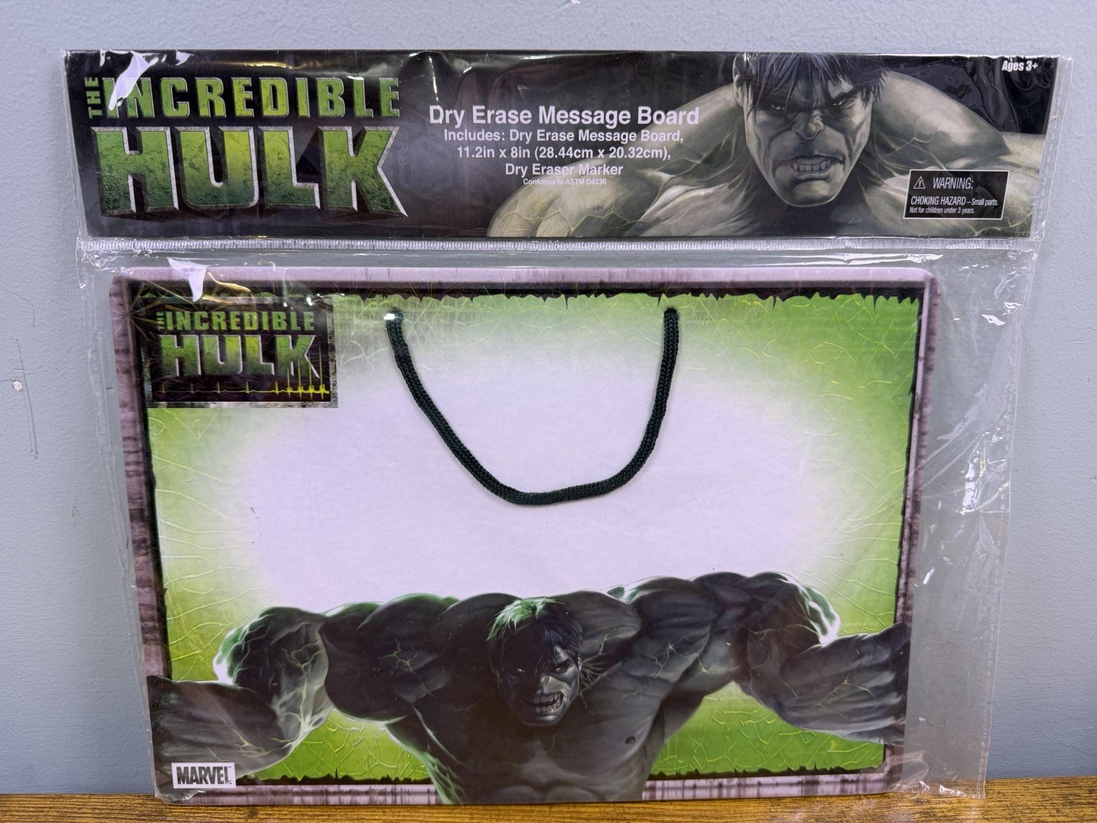 2003 Tri-Coastal Marvel Incredible Hulk Movie Themed Dry Erase Message Board NIB