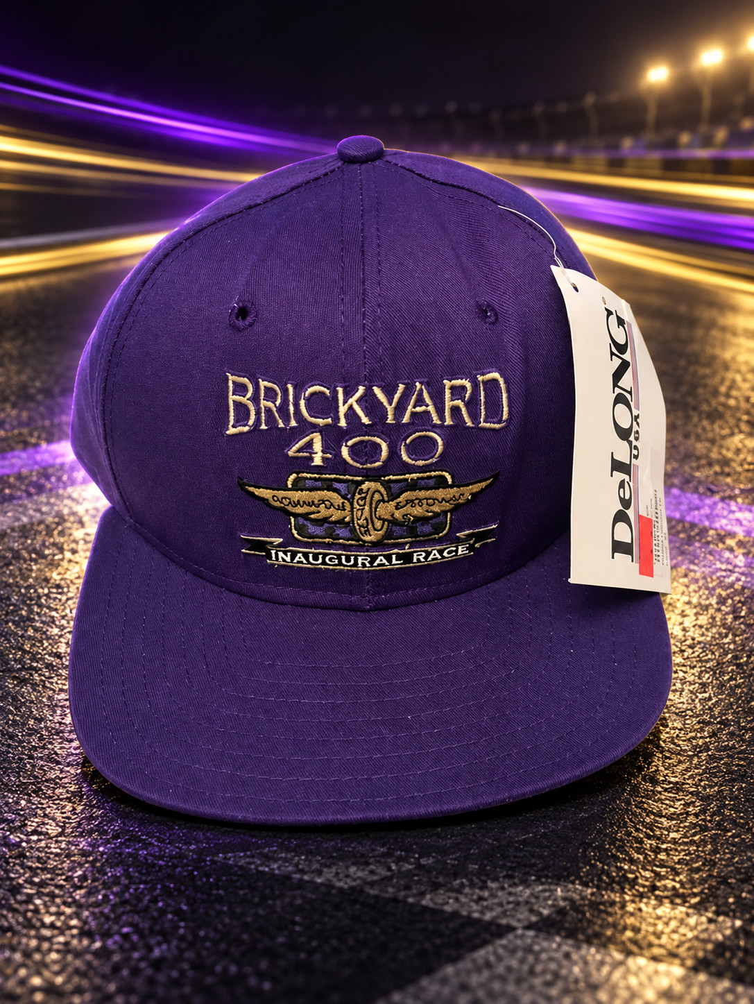 VINTAGE 1994 NASCAR Brickyard 400 Inaugural Race Snapback Hat NWT VINTAGE 1994 NASCAR Brickyard 400 Inaugural Race Snapback Hat NWT