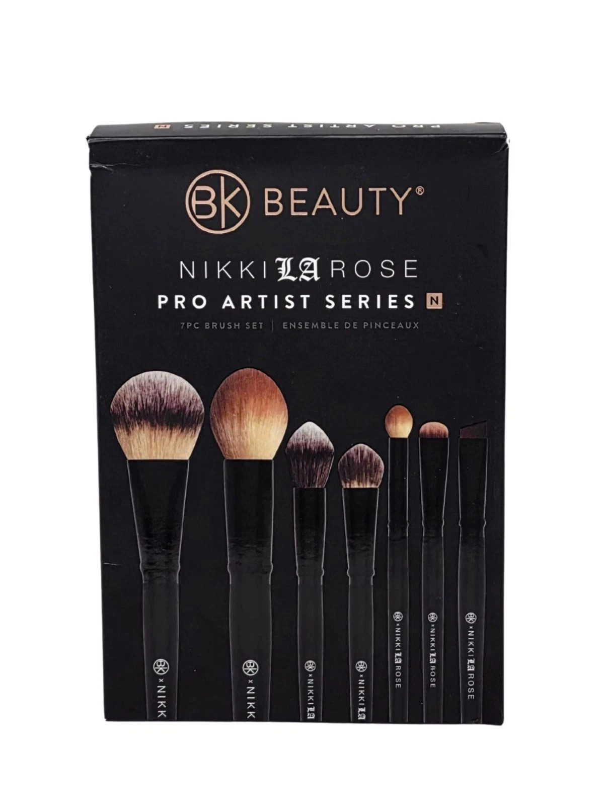 100% Authentic BK Beauty Nikki La Rose Pro Artist Brush Set 7pcs NIB Genuine