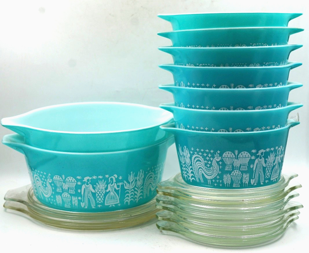 Vintage Pyrex Amish Butterprint Casserole Dish Casserole / Dishes Set Lot of 17 Vintage Pyrex Amish Butterprint Casserole Dish Casserole / Dishes Set Lot of 17